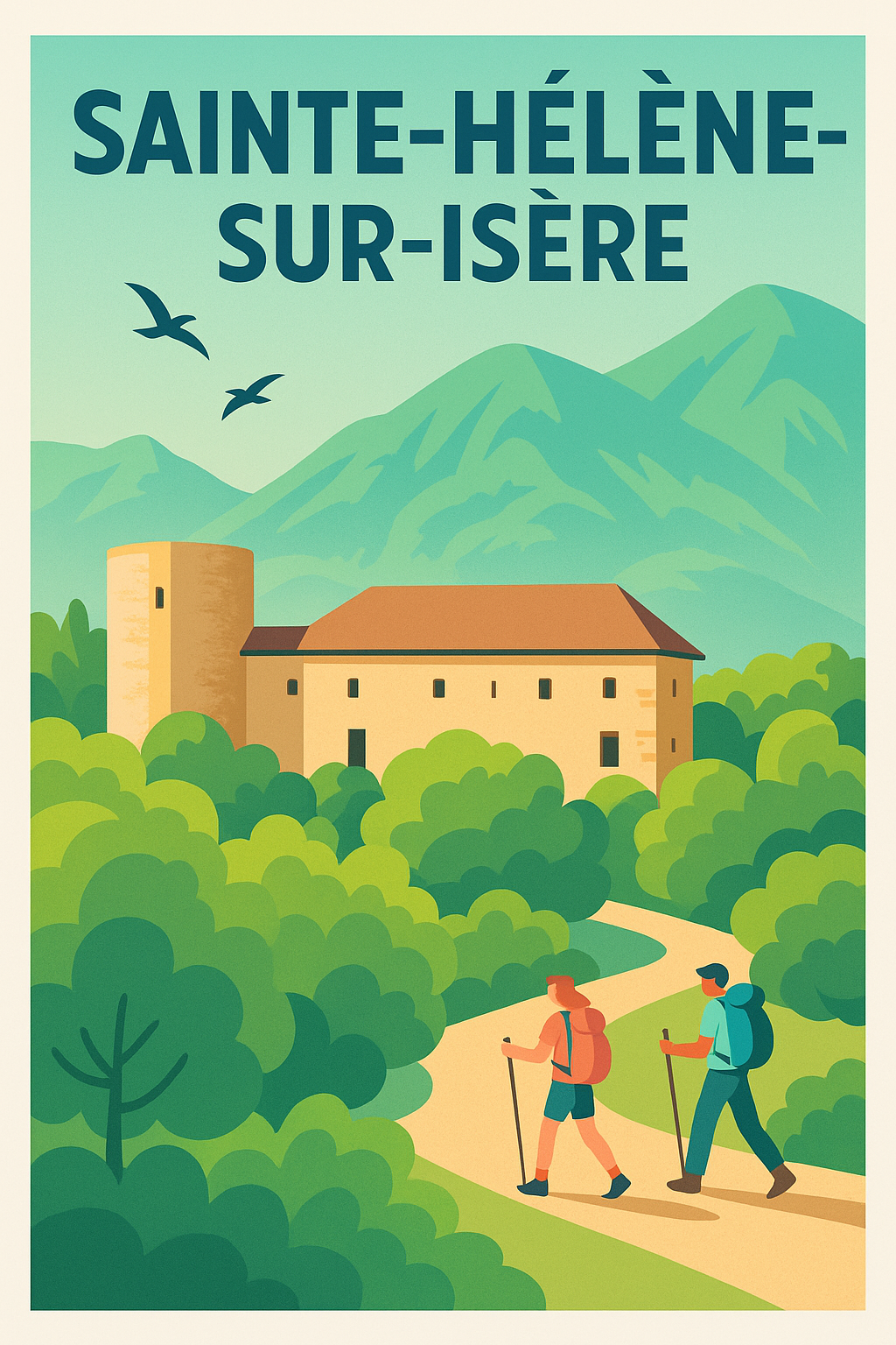 Affiche de Sainte-Hélène-sur-Isère - Escapade nature et patrimoine