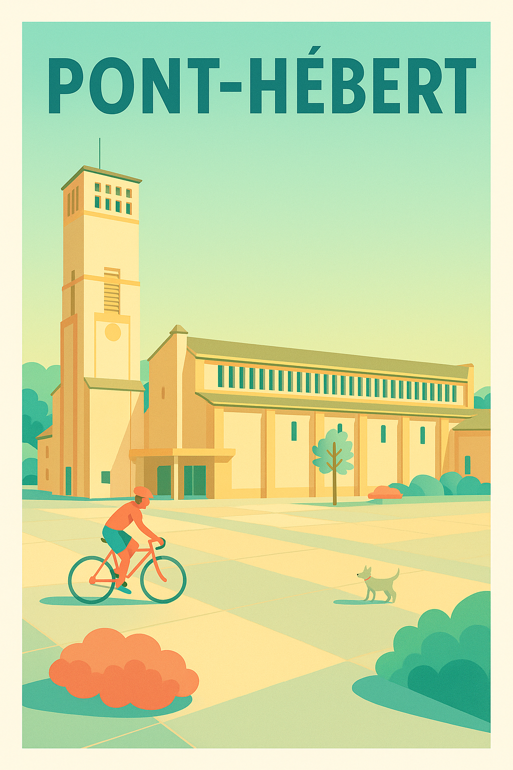 Affiche de Pont-Hébert - L'élégance tranquille au cœur de la Normandie