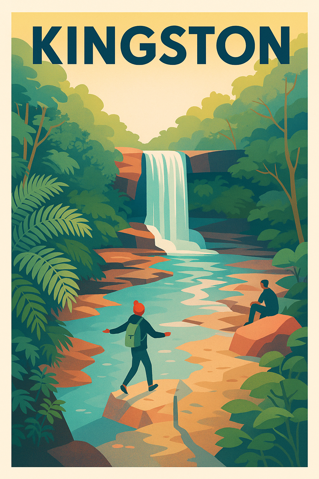 Affiche de Kingston - Évasion naturelle au cœur de la cascade