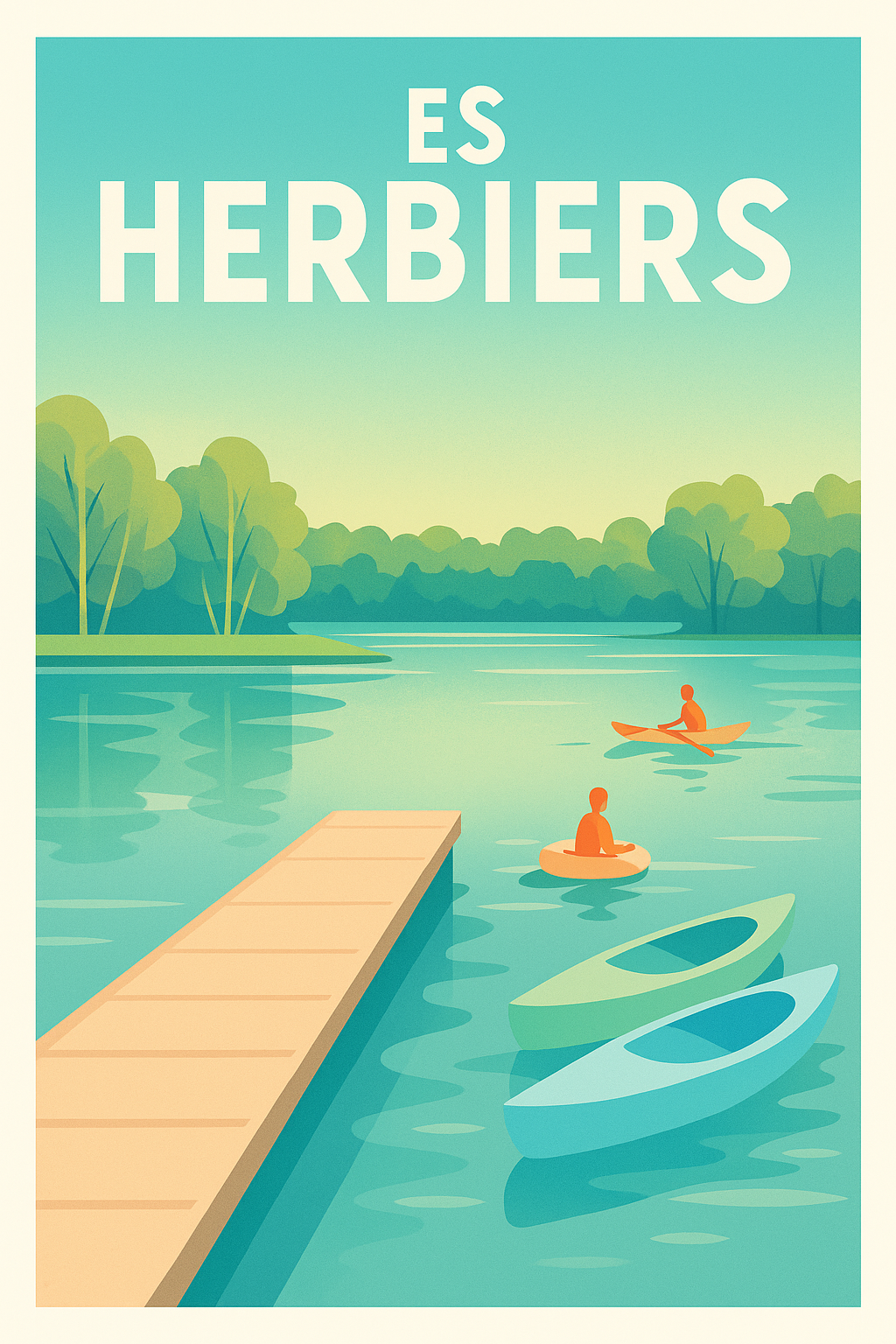Affiche de Es Herbiers - Évasion aquatique et nature paisible