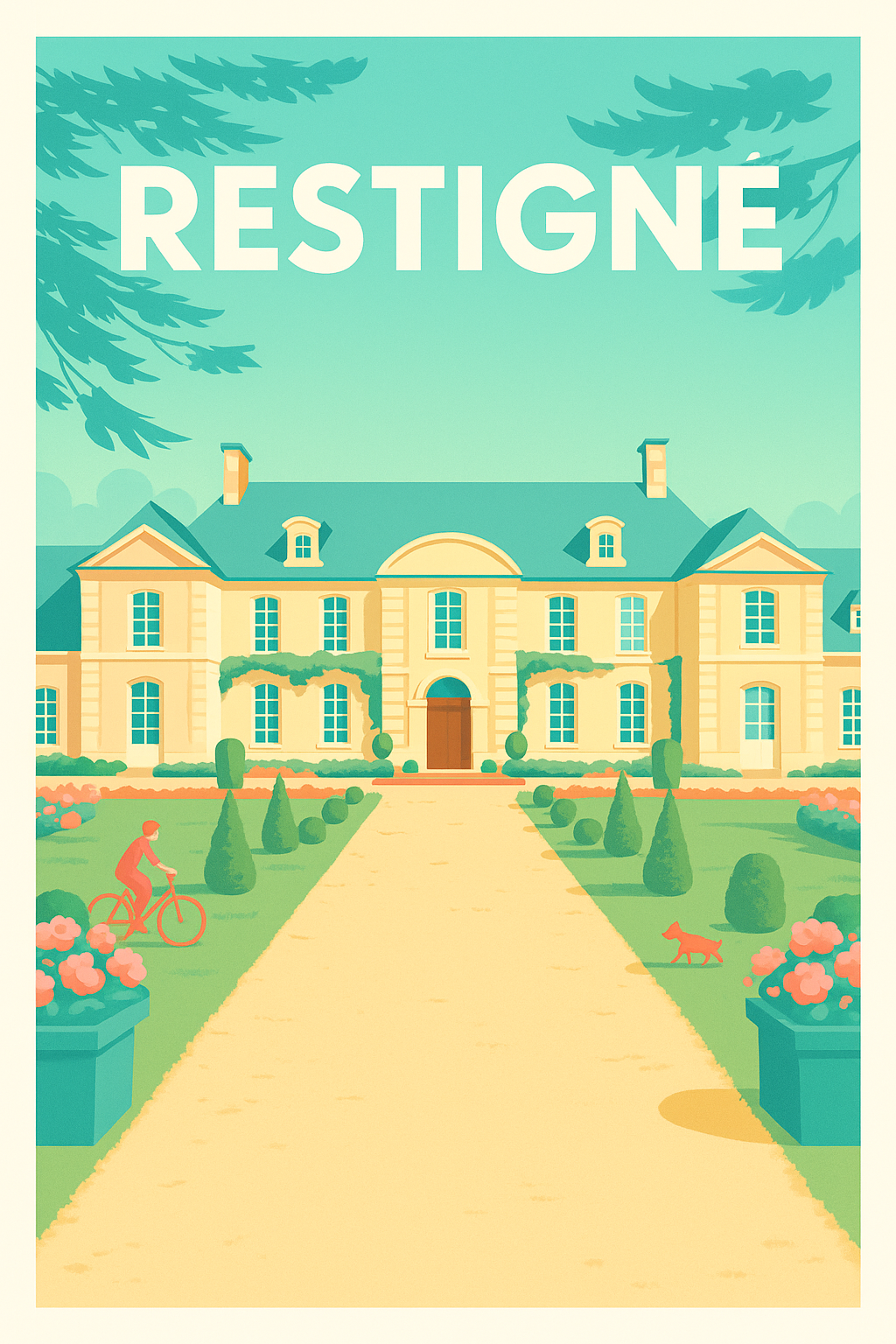 Affiche de Restigné - Élégance et sérénité en bord de Loire