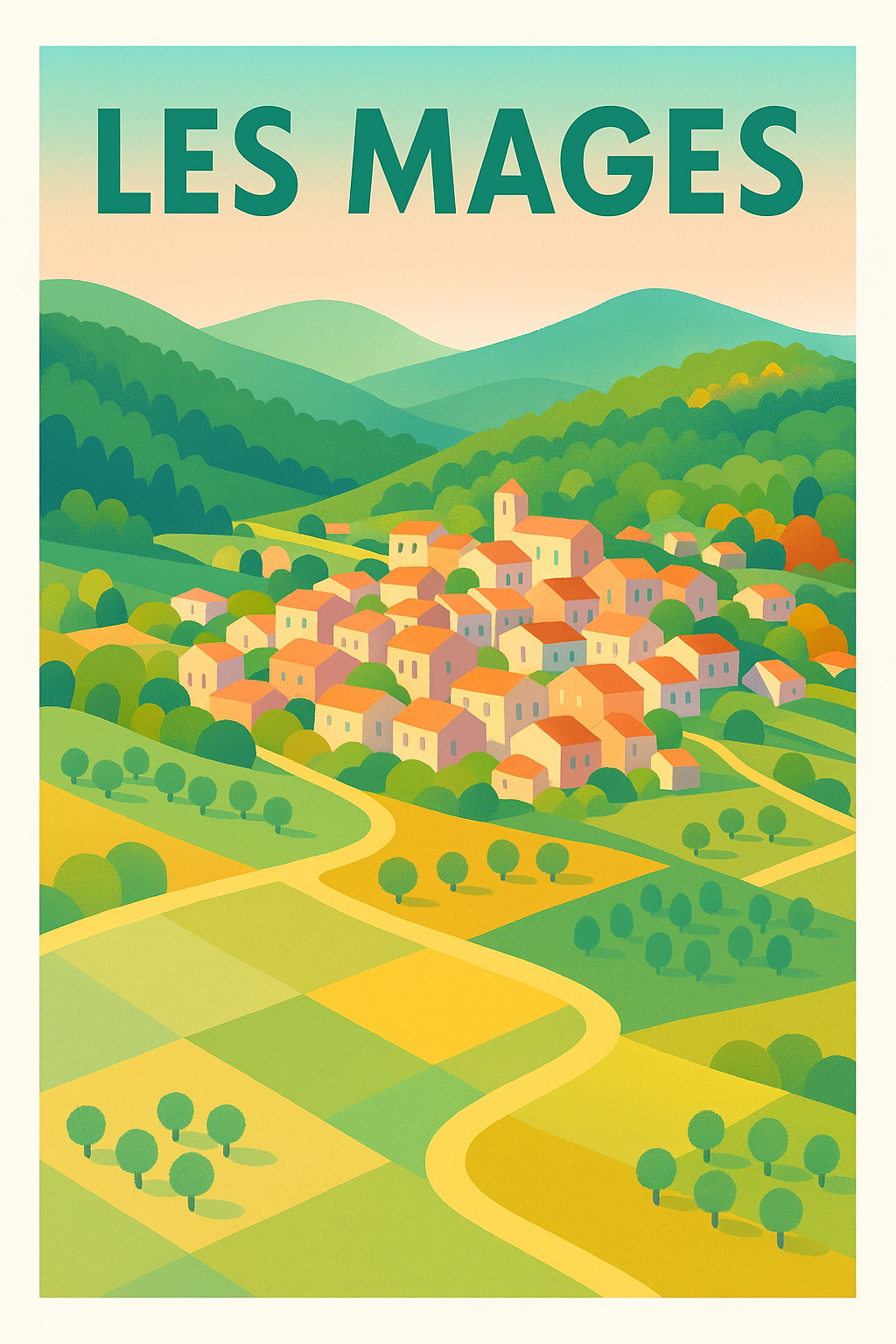 Affiche de Les Mages - Le charme verdoyant de la vie rurale