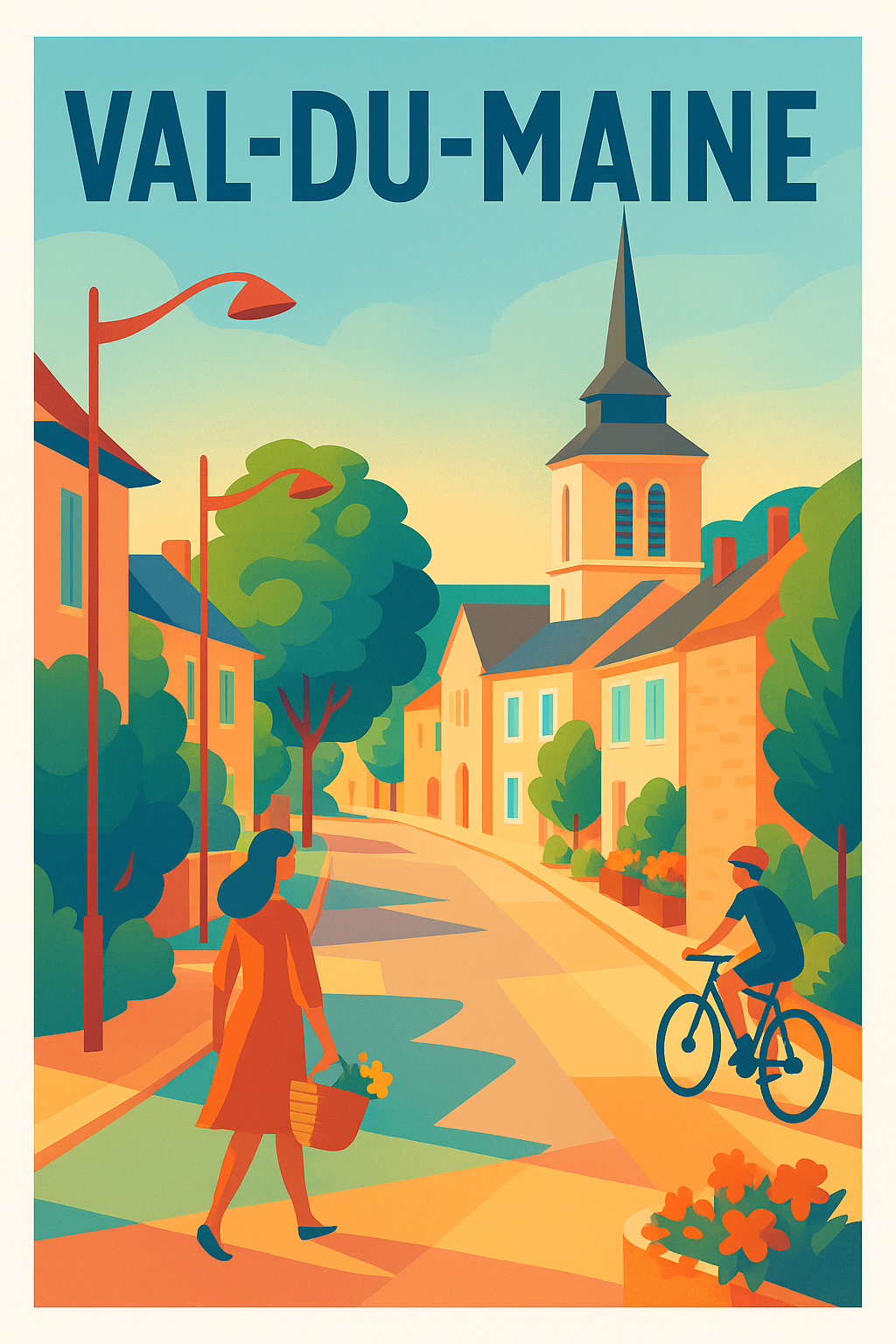 Affiche de Val-du-Maine - Charme paisible d'un village à découvrir