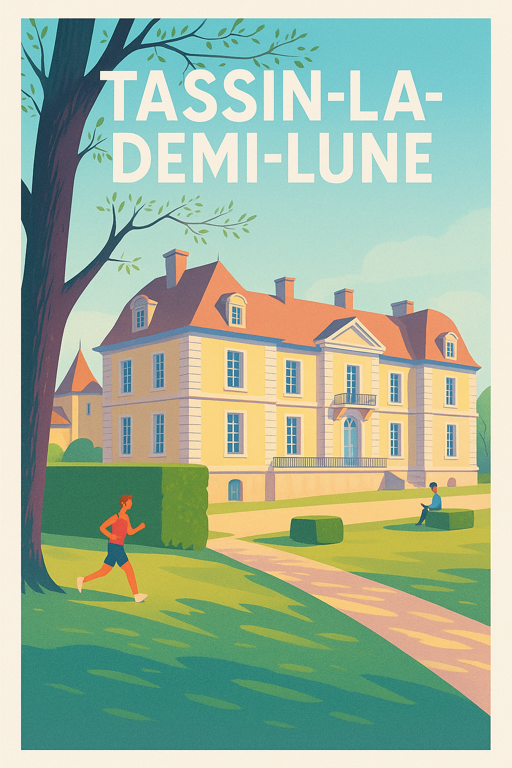 Affiche de Tassin-la-Demi-Lune - Charme et douceur de vivre à l'ombre du château