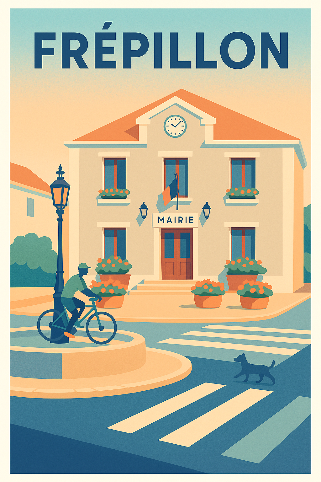 Affiche de Frépillon - Charme et sérénité du cœur de ville