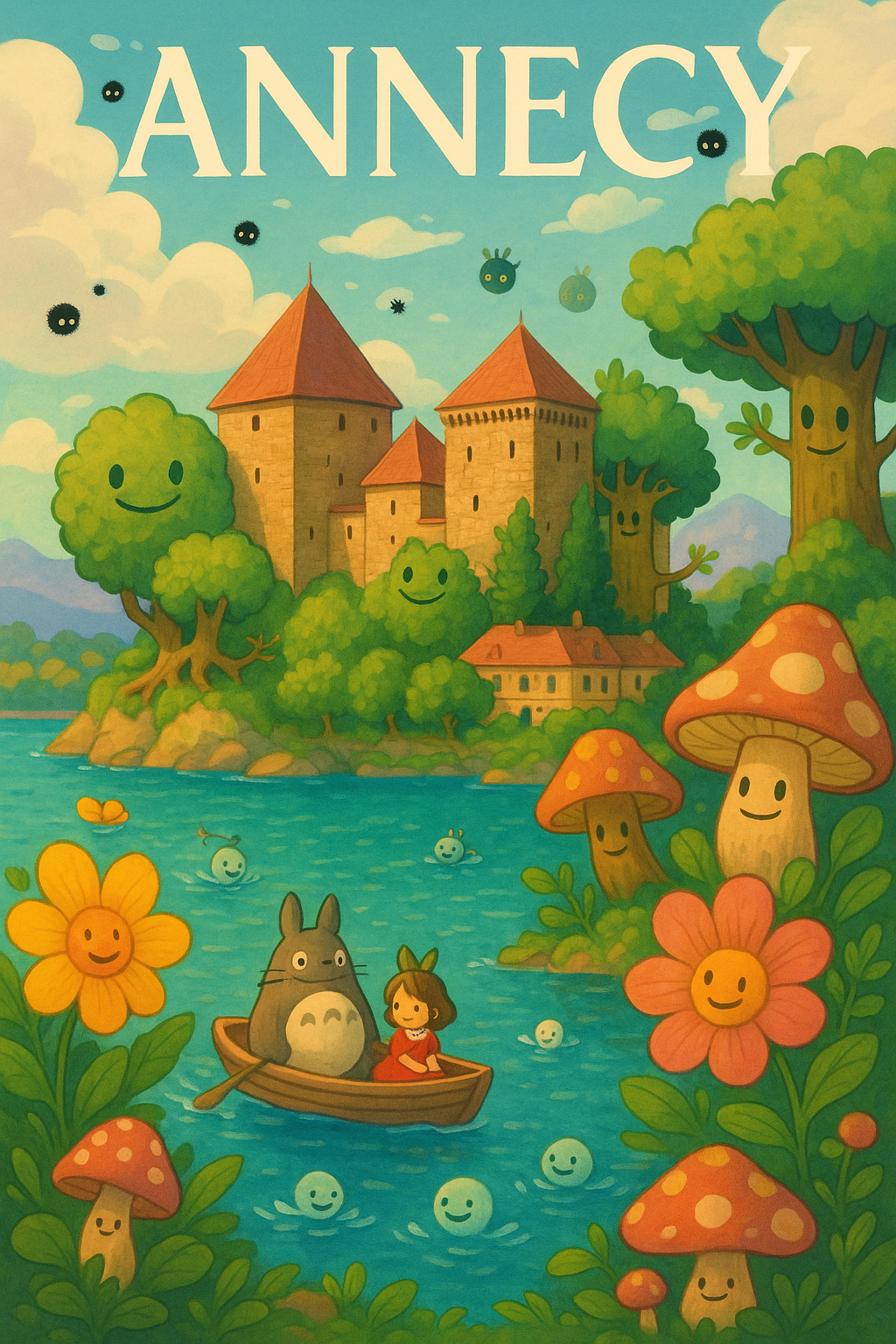 Affiche de Annecy - Charme enchanté au bord de l'eau