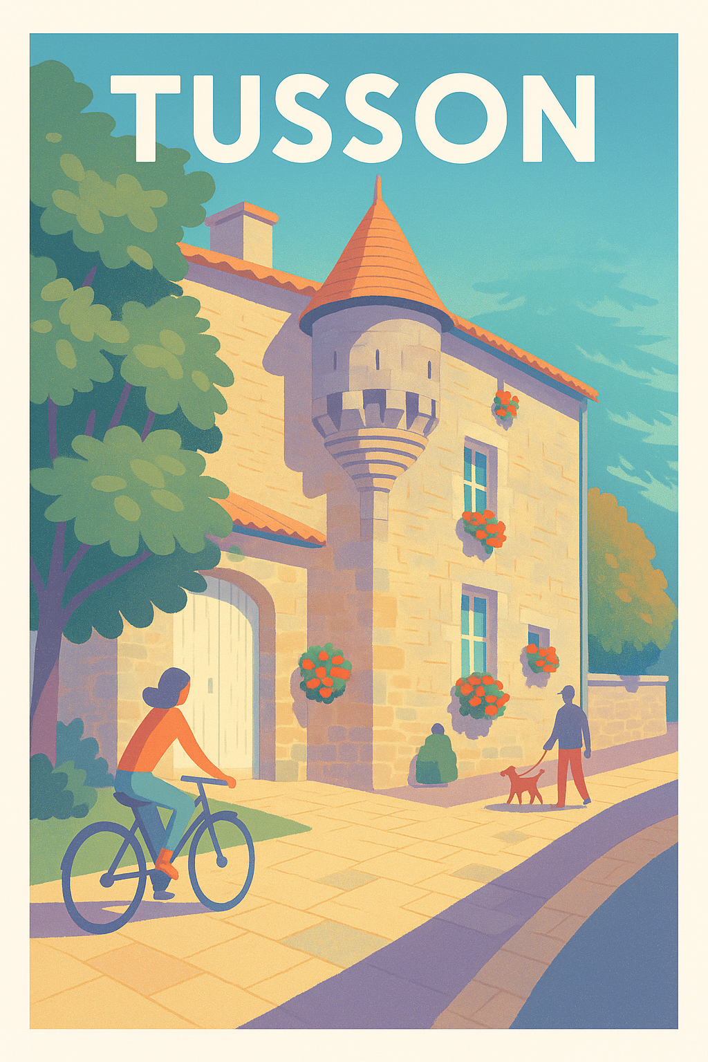 Affiche de Tusson - Charme et douceur d'un village d’antan