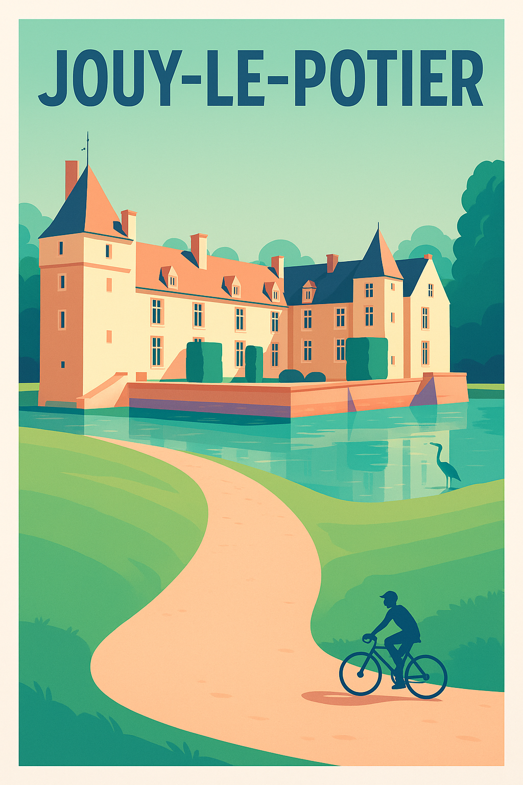 Affiche de Jouy-le-Potier - Élégance et Sérénité au Château