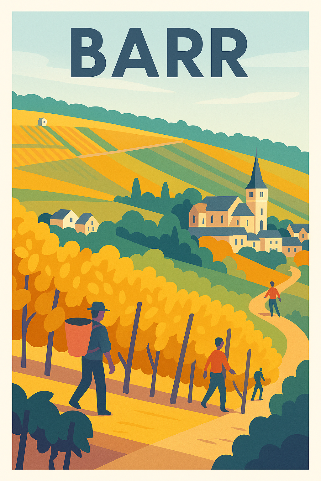 Affiche de Barr - Charme bucolique au cœur des vignobles alsaciens