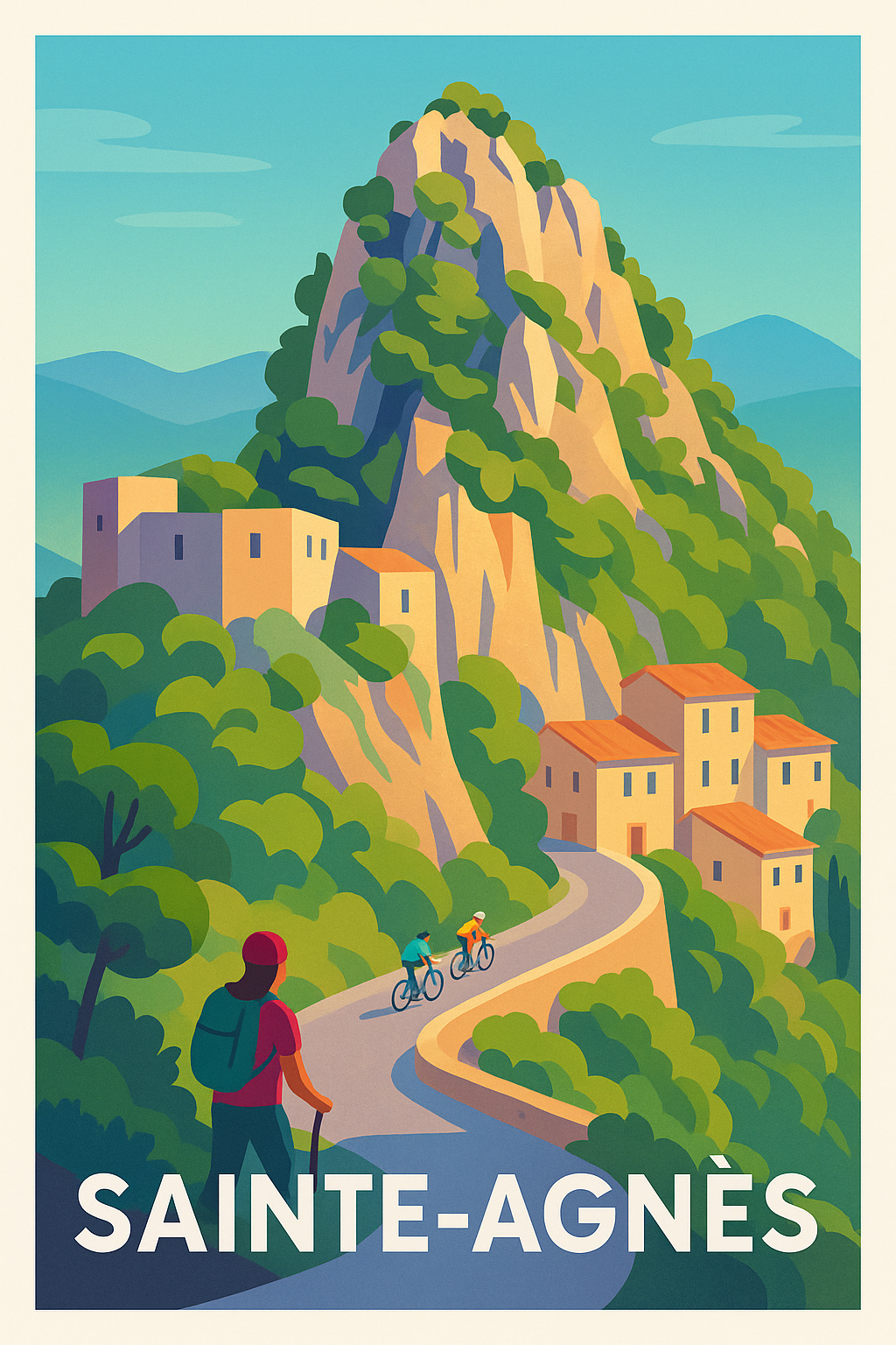 Affiche de Sainte-Agnès - Charme naturel et aventure