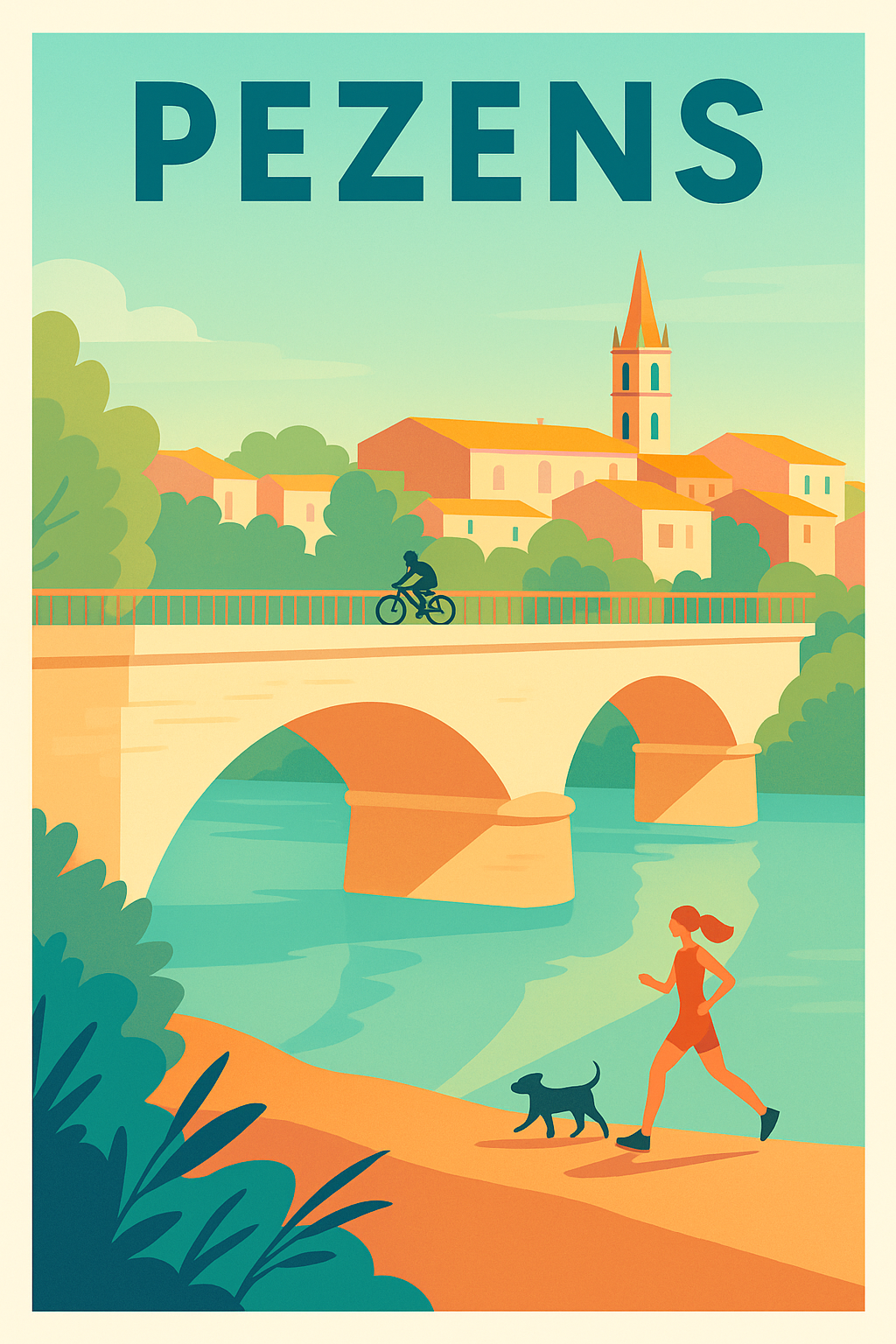 Affiche de Pezens - Harmonie entre nature et patrimoine