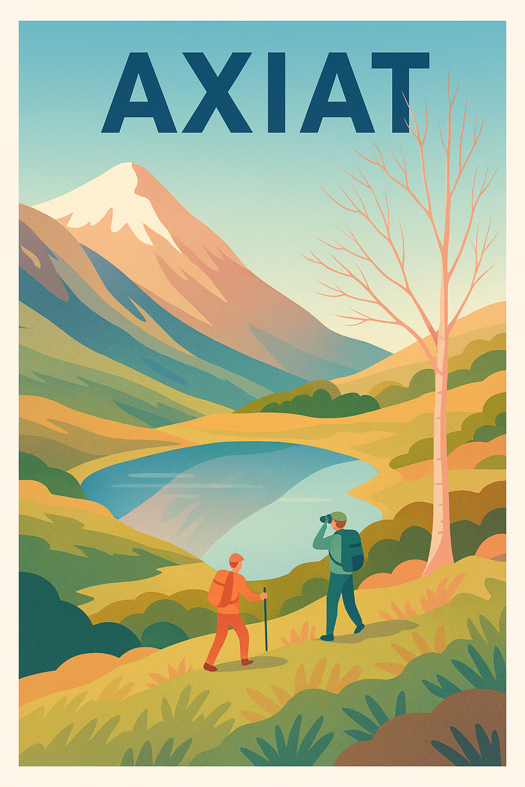 Affiche Axiat — Escapade nature au cœur des Pyrénées · poster d'art de Axiat