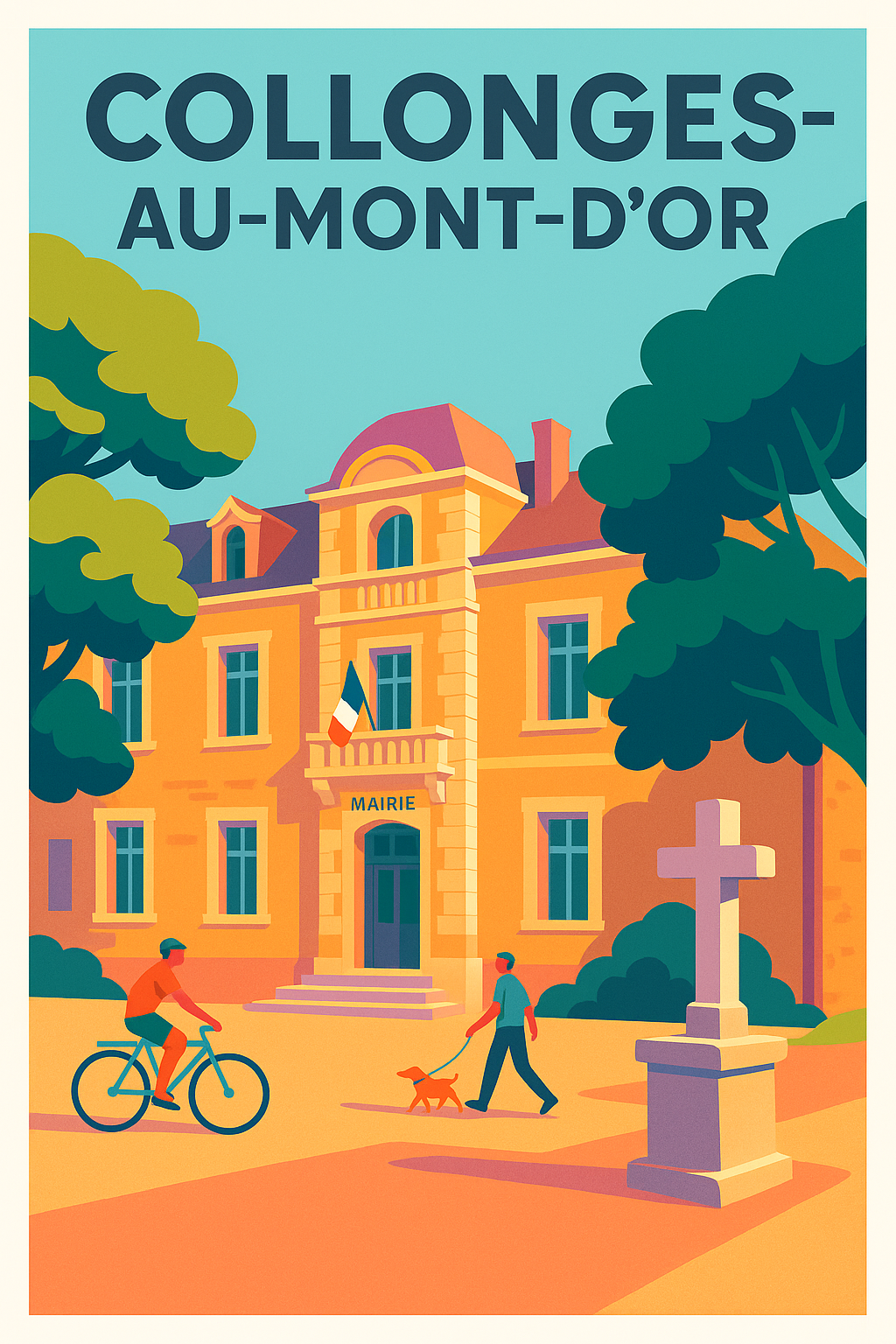 Affiche de Collonges-au-Mont-d'Or - Charme et sérénité au cœur du village