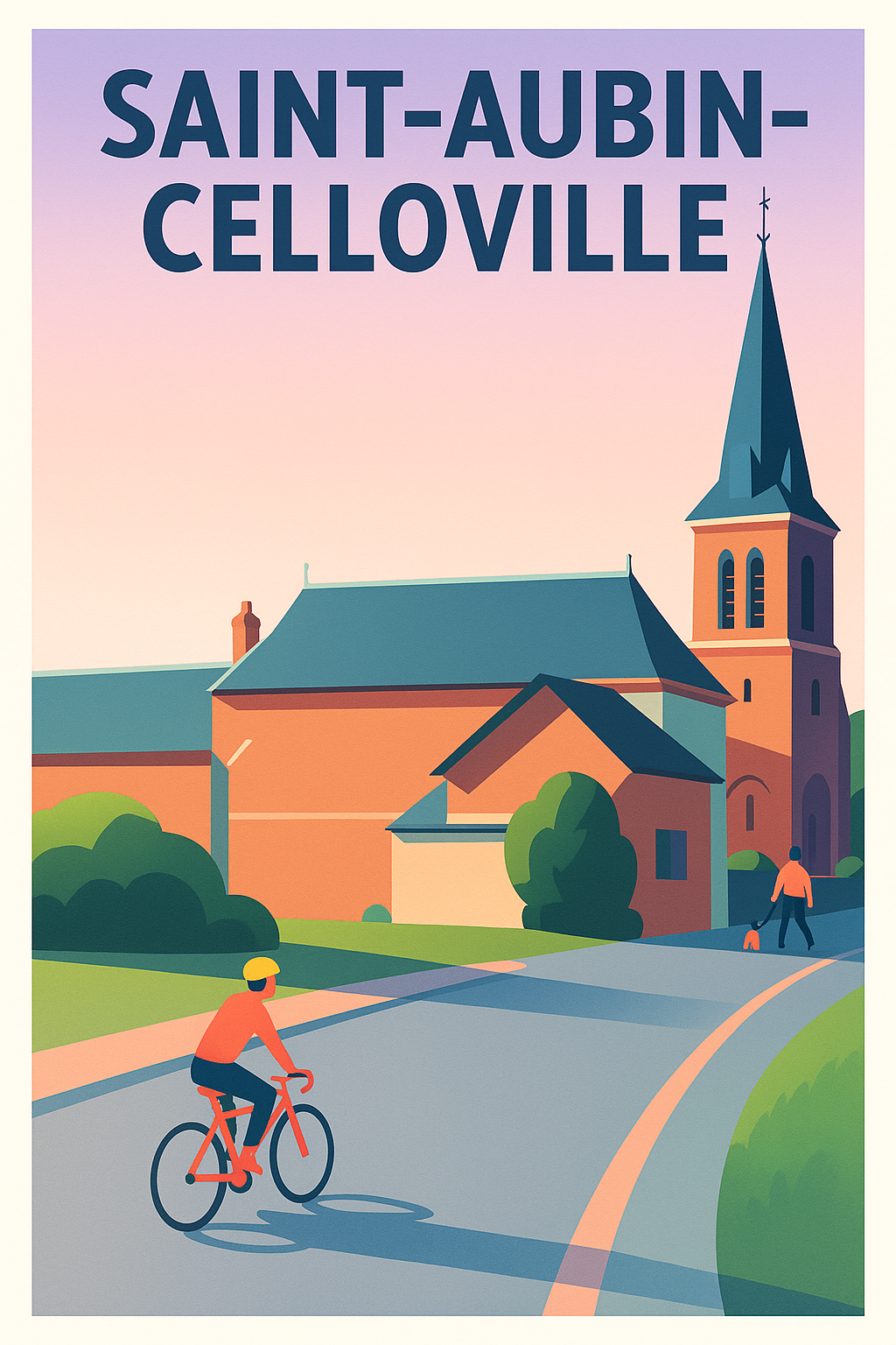 Affiche de Saint-Aubin-Celloville - Sérénité et douceur normande