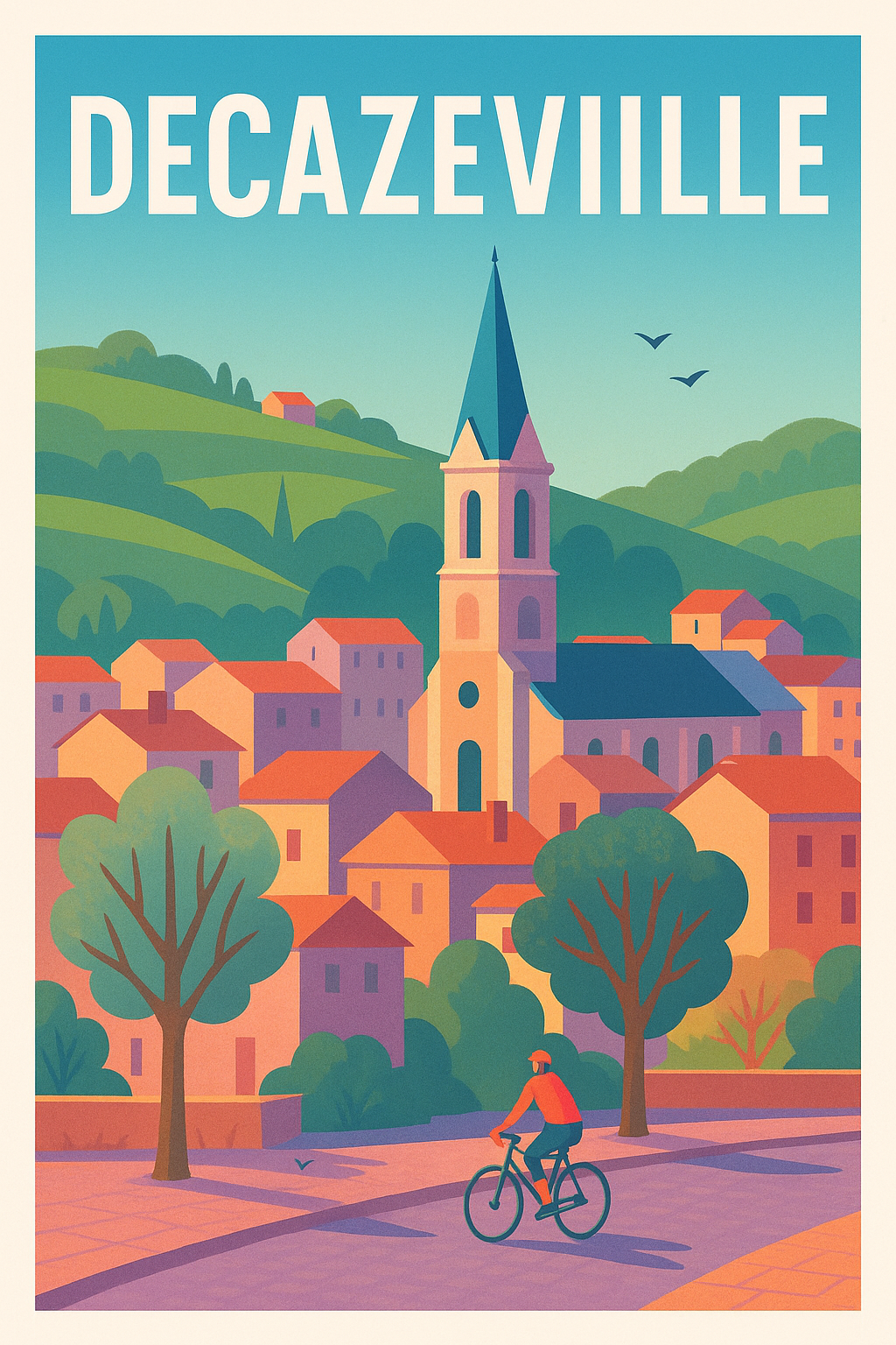 Affiche de Decazeville - Charme et sérénité au cœur du Sud-Ouest
