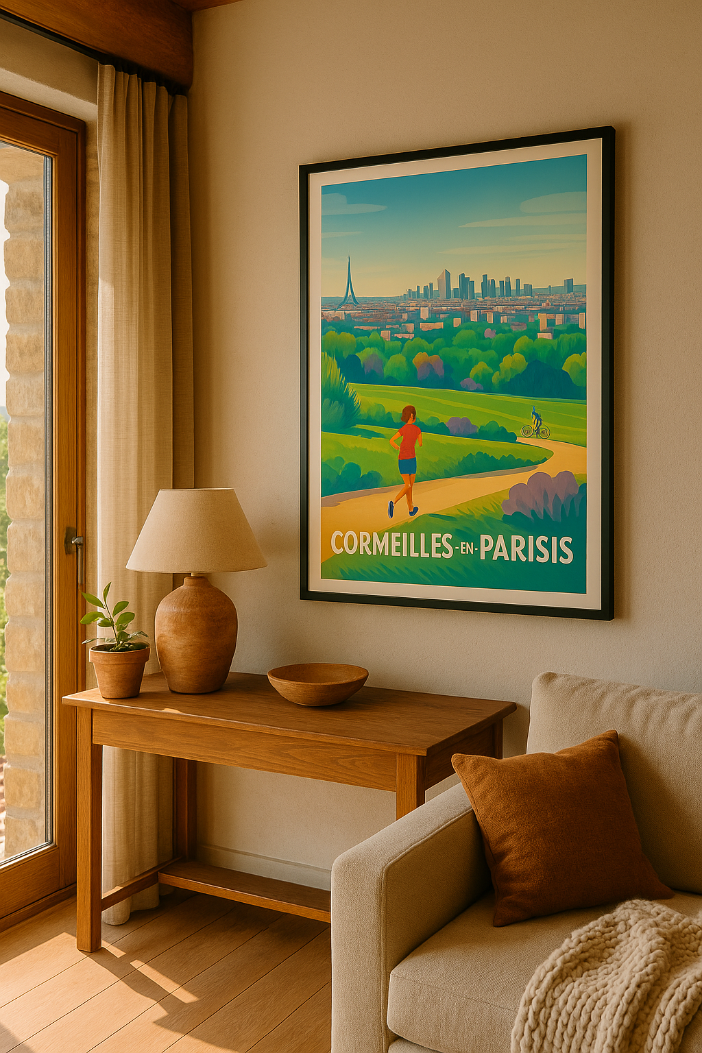 Affiche Cormeilles-en-Parisis — Évasion nature aux portes de Paris · poster d'art de Cormeilles-en-Parisis