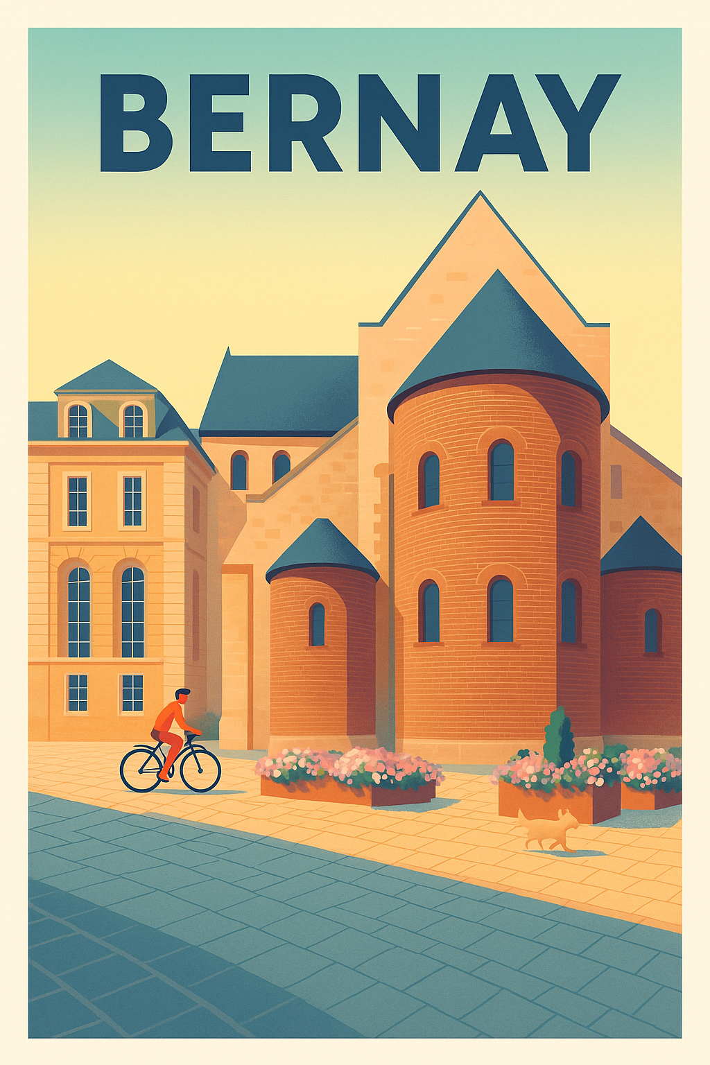 Affiche de Bernay - Charme et douceur normande