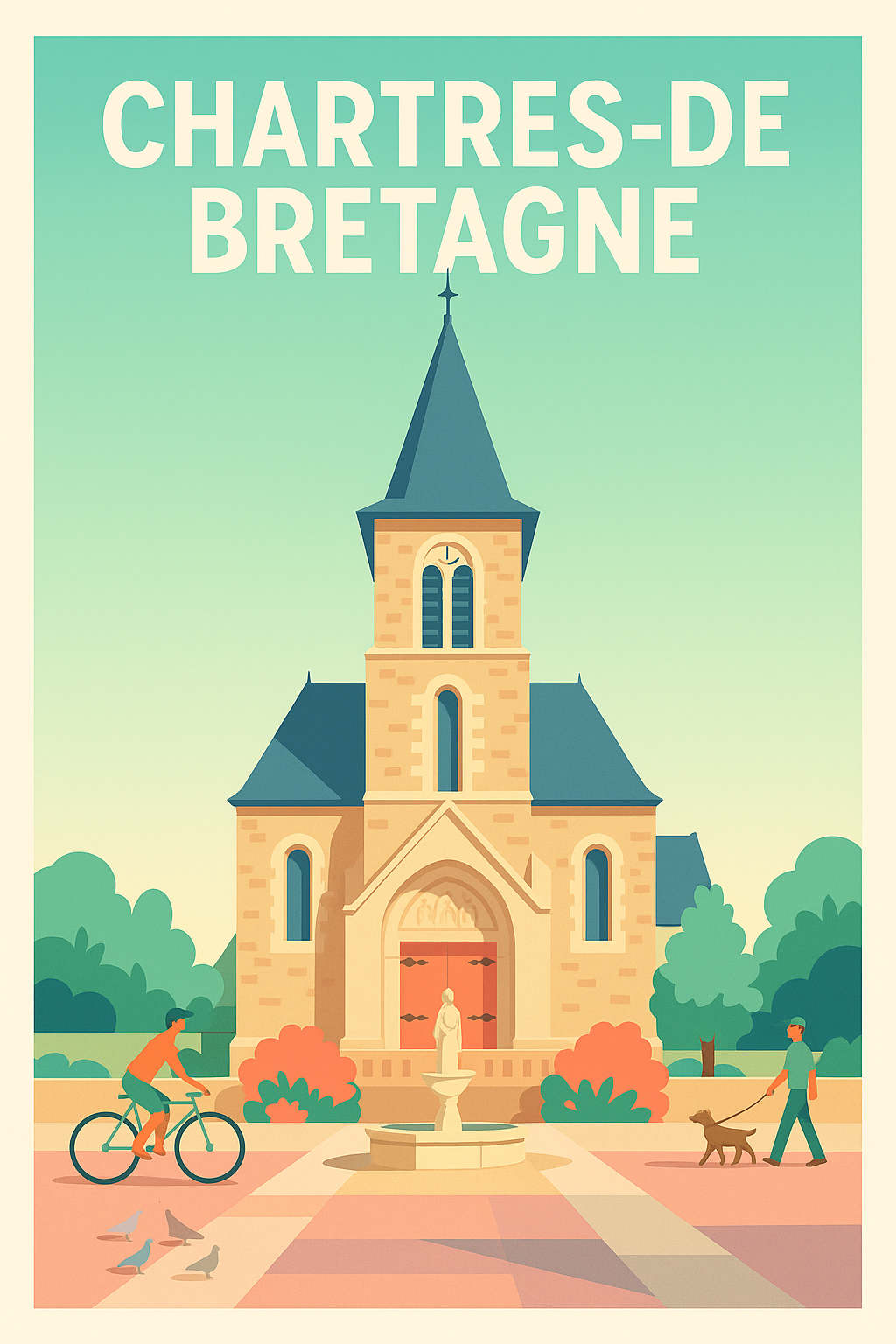 Affiche de Chartres-de-Bretagne - Charme et sérénité bretons