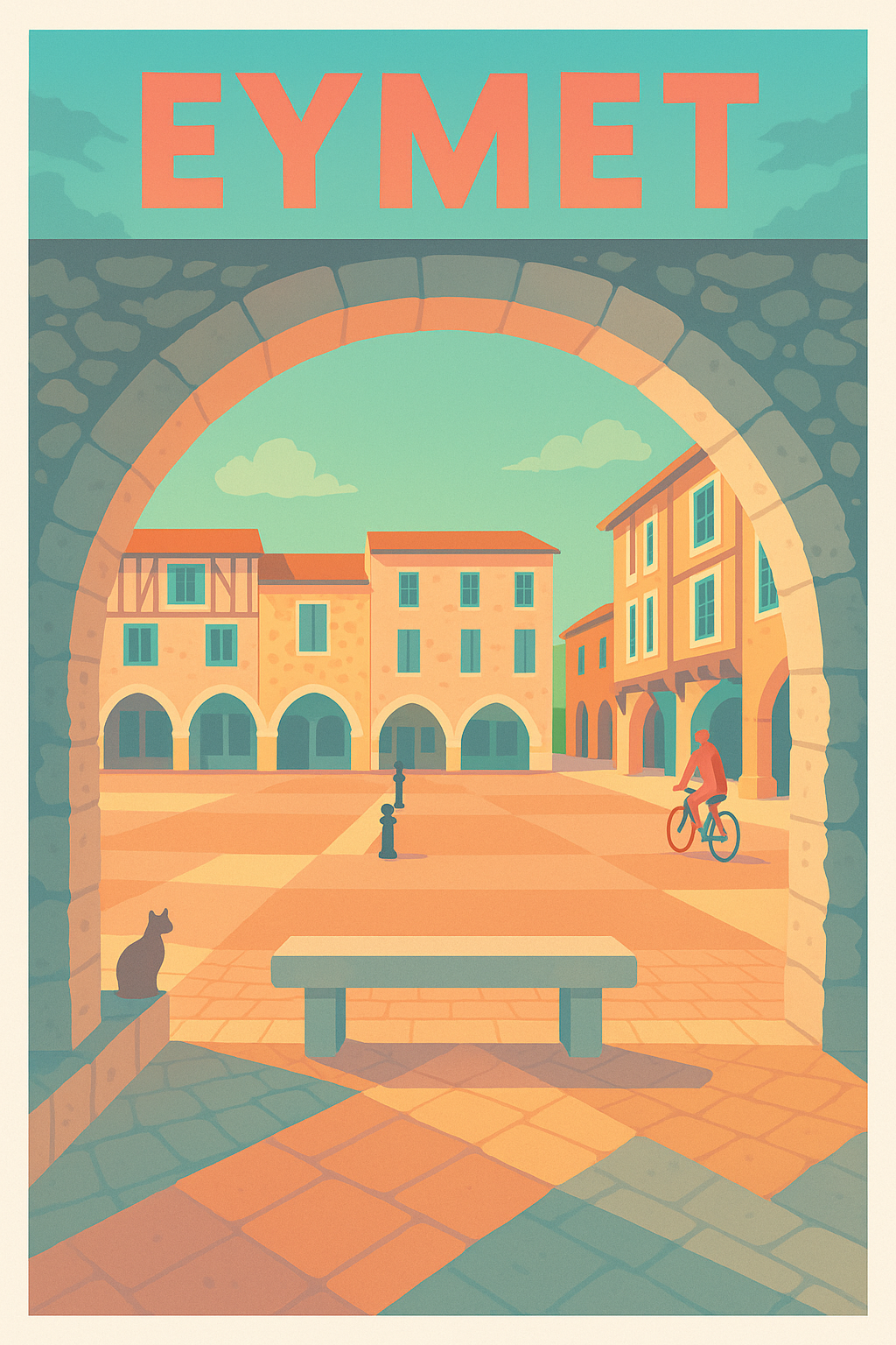 Affiche de Eymet - Charme et Sérénité en Dordogne