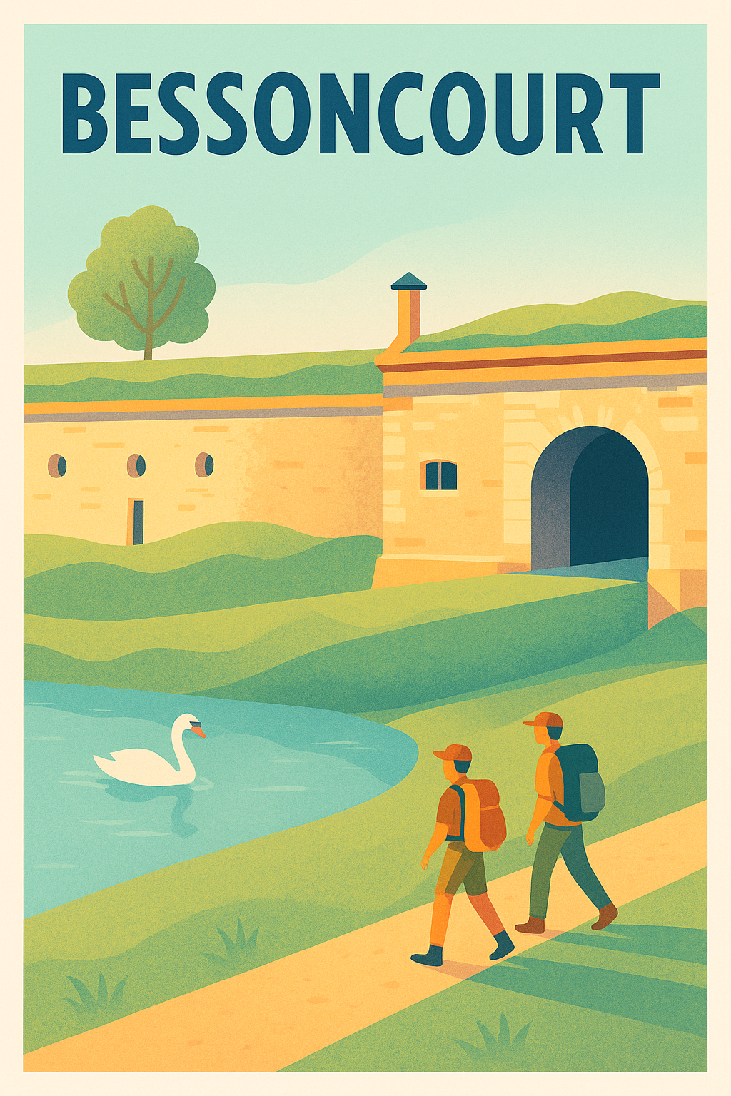 Affiche de Bessoncourt - Promenade au cœur de la nature et du patrimoine