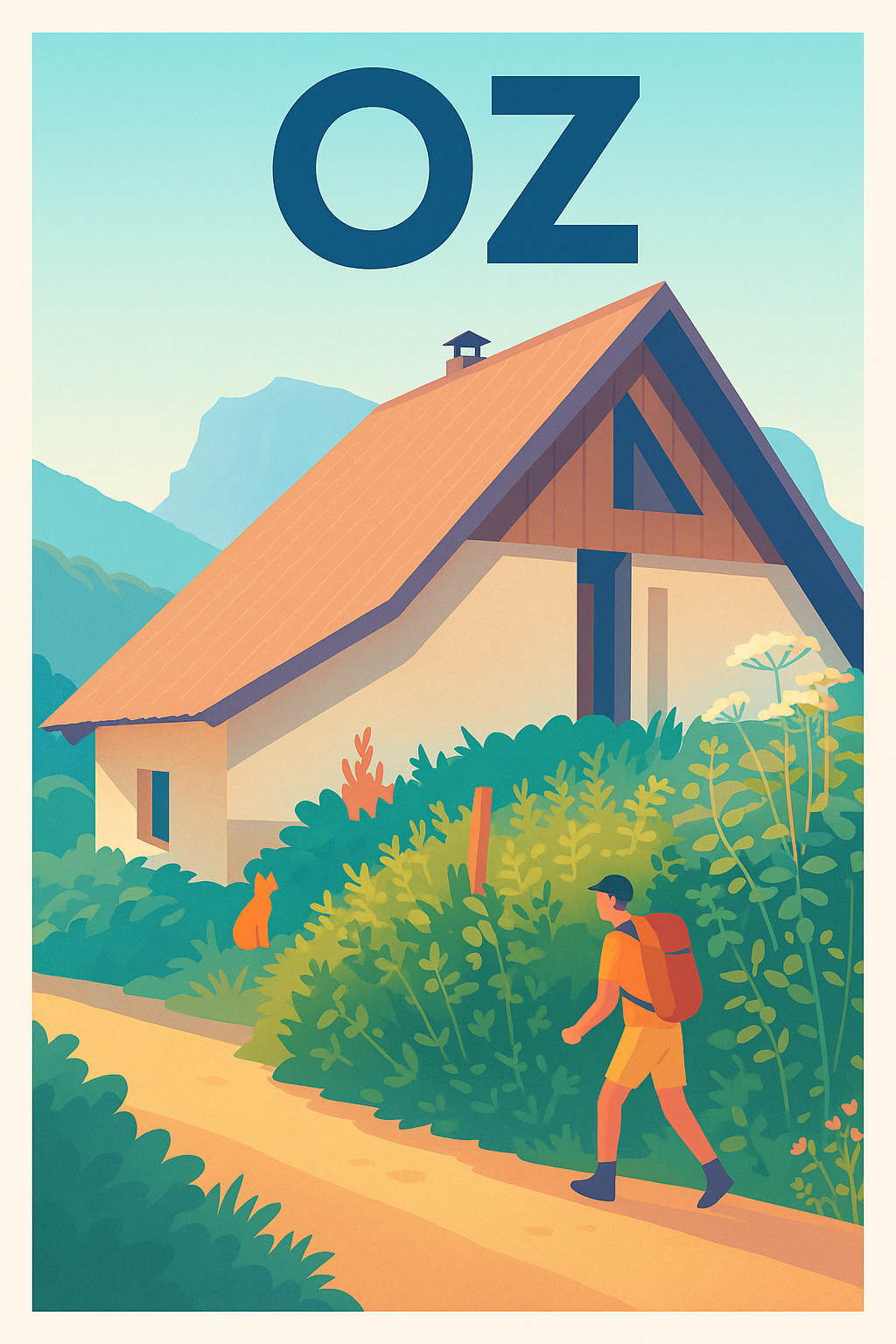 Affiche de Oz - Invitation à la randonnée en pleine nature