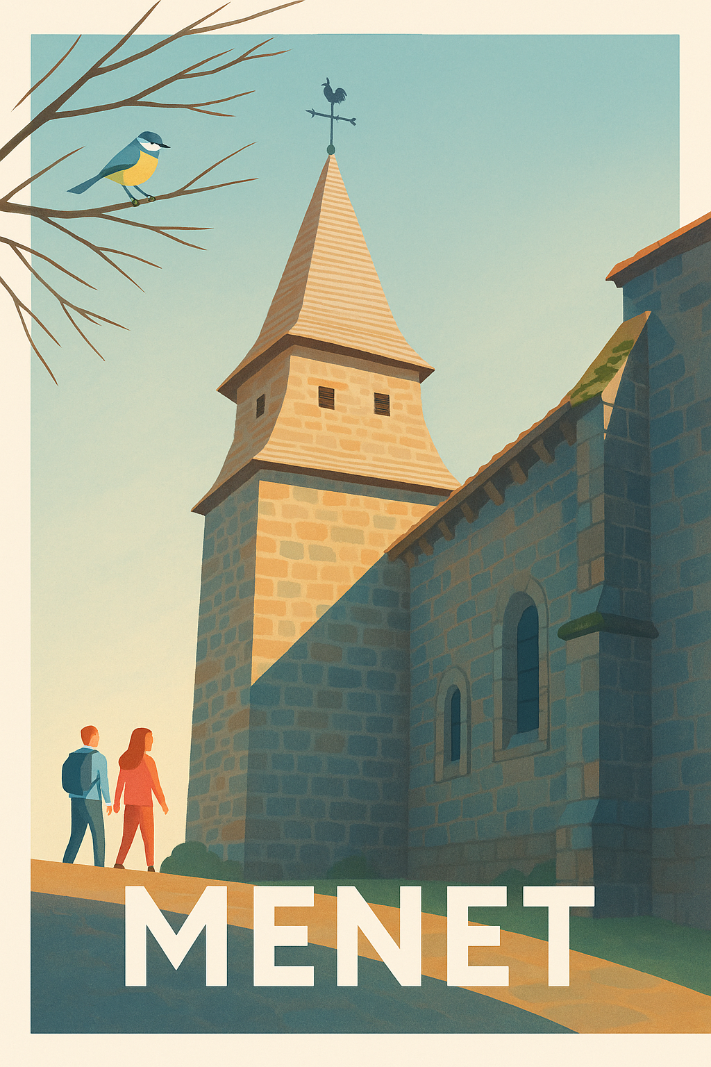 Affiche Menet — Voyage au cœur d’un village pittoresque · poster d'art de Menet