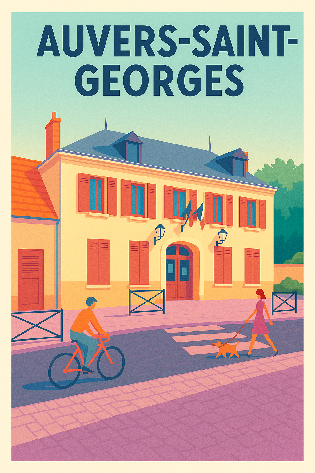 Affiche de Auvers-Saint-Georges - Charme et douceur de vie à partager