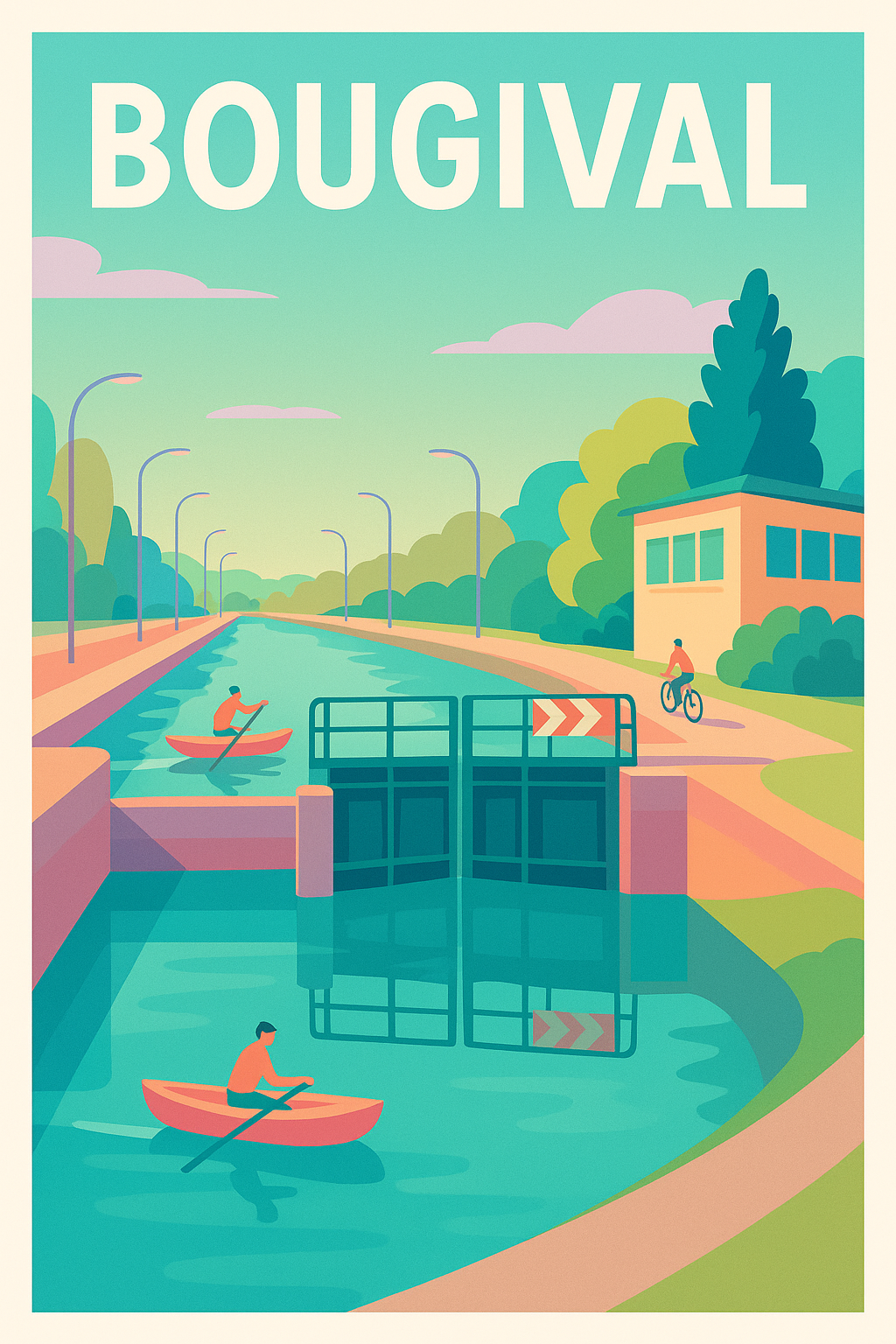 Affiche de Bougival - Évasion au fil de l'eau