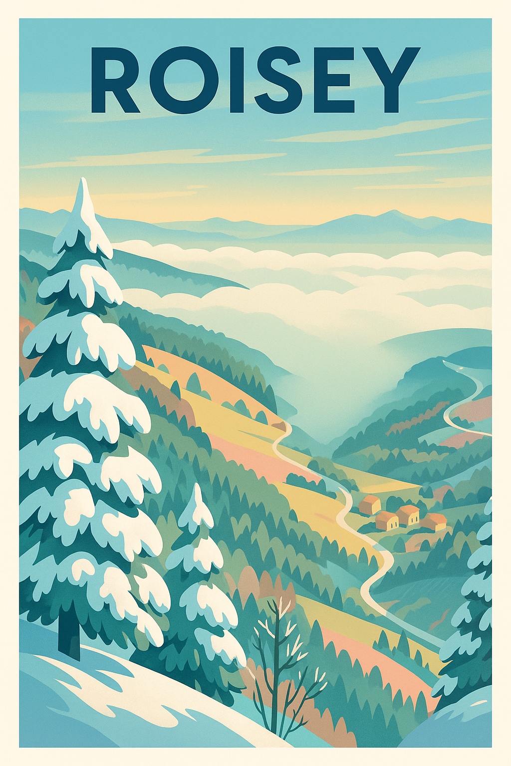 Affiche de Roisey - Évasion hivernale entre montagnes et vallées