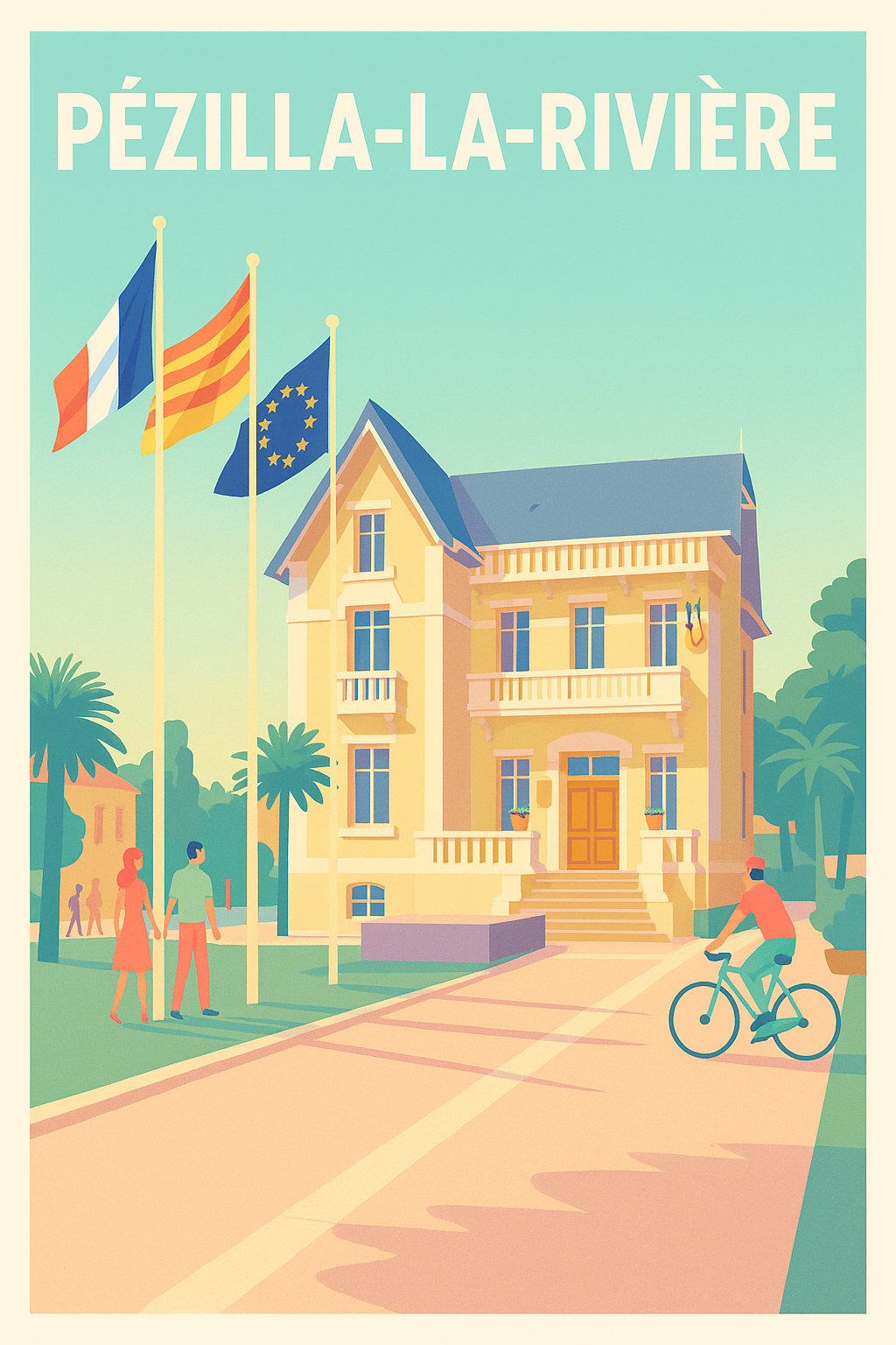 Affiche de Pézilla-la-Rivière - Charme et douceur au cœur du village