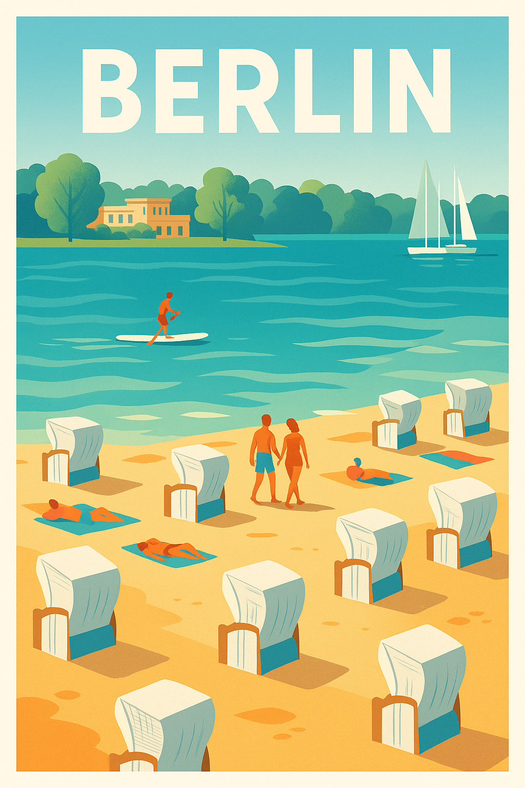 Affiche de Berlin - Échappée balnéaire en pleine ville