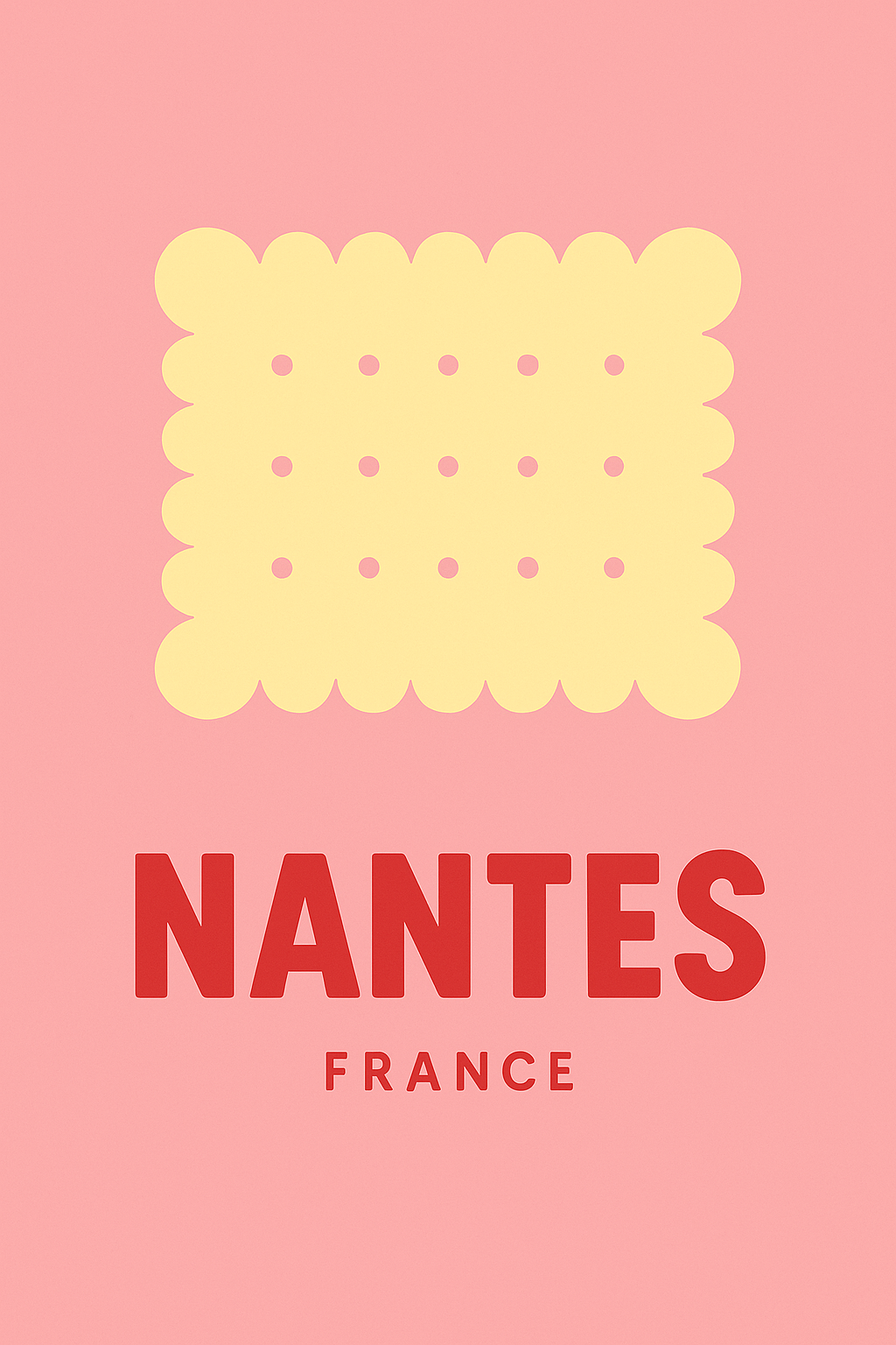 Affiche de Nantes - L'Esprit Délicieux de la Biscuiterie