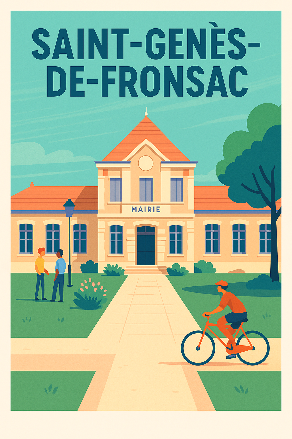 Affiche de Saint-Genès-de-Fronsac - Charme et quiétude en Nouvelle-Aquitaine