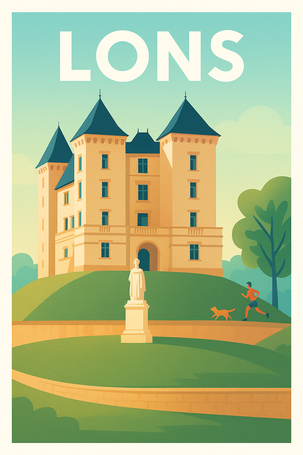 Affiche de Lons - Charme et tranquillité au Château