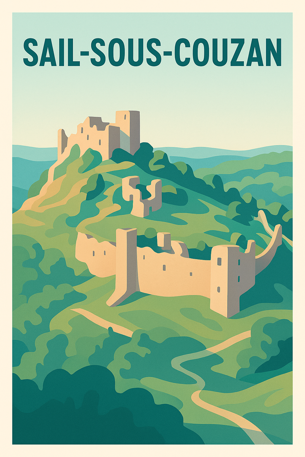 Affiche de Sail-sous-Couzan - L'évasion médiévale au naturel