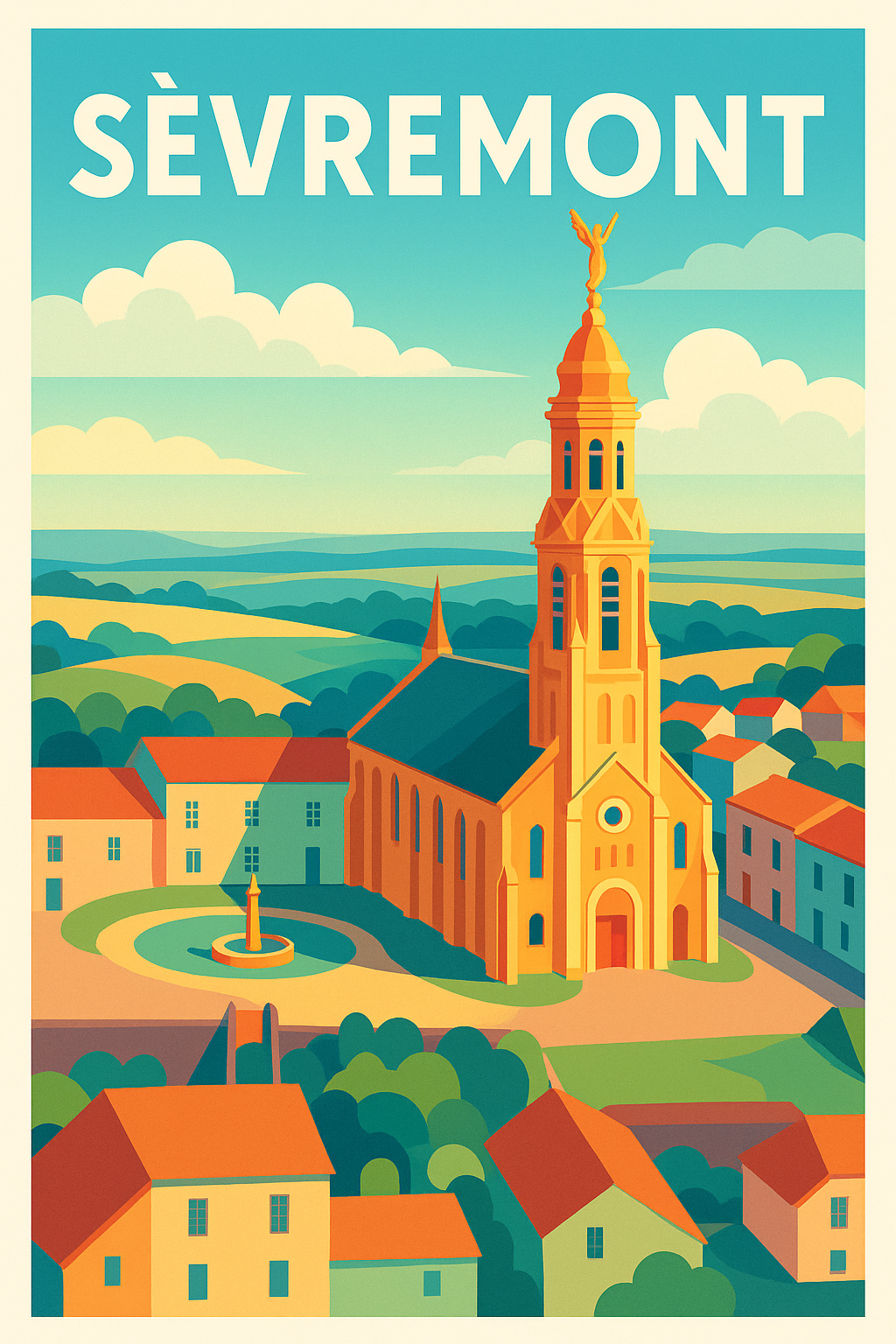 Affiche de Sèvremont - Un panorama lumineux au cœur de la Vendée