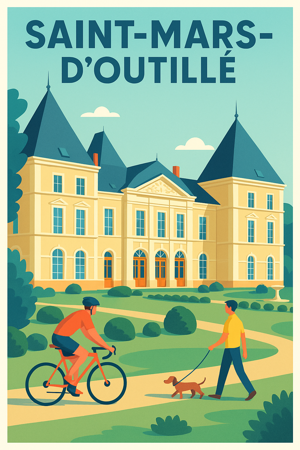 Affiche de Saint-Mars-d'Outillé - Charme et Sérénité au Château