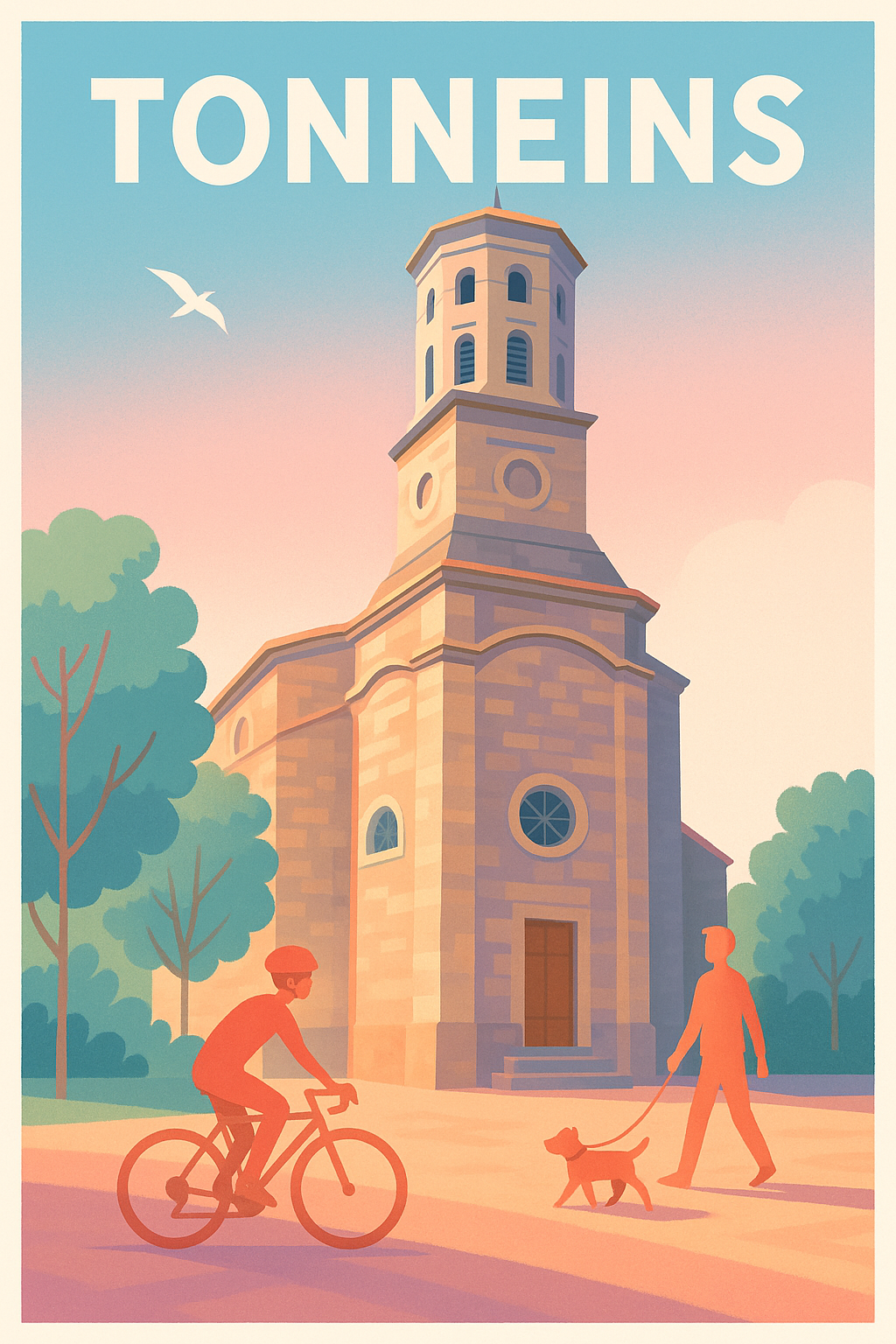 Affiche de Tonneins - Harmonie et sérénité en ville