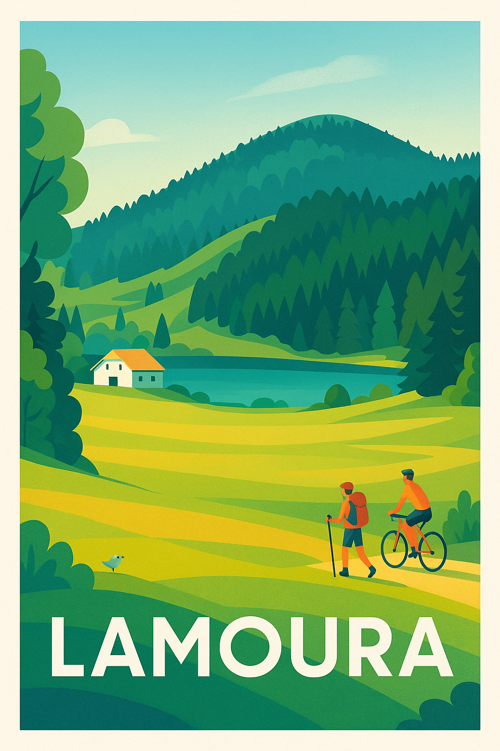 Affiche de Lamoura - Évasion et nature préservée