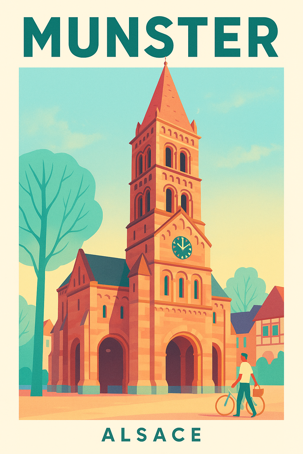Affiche de Munster - Charme authentique d'Alsace