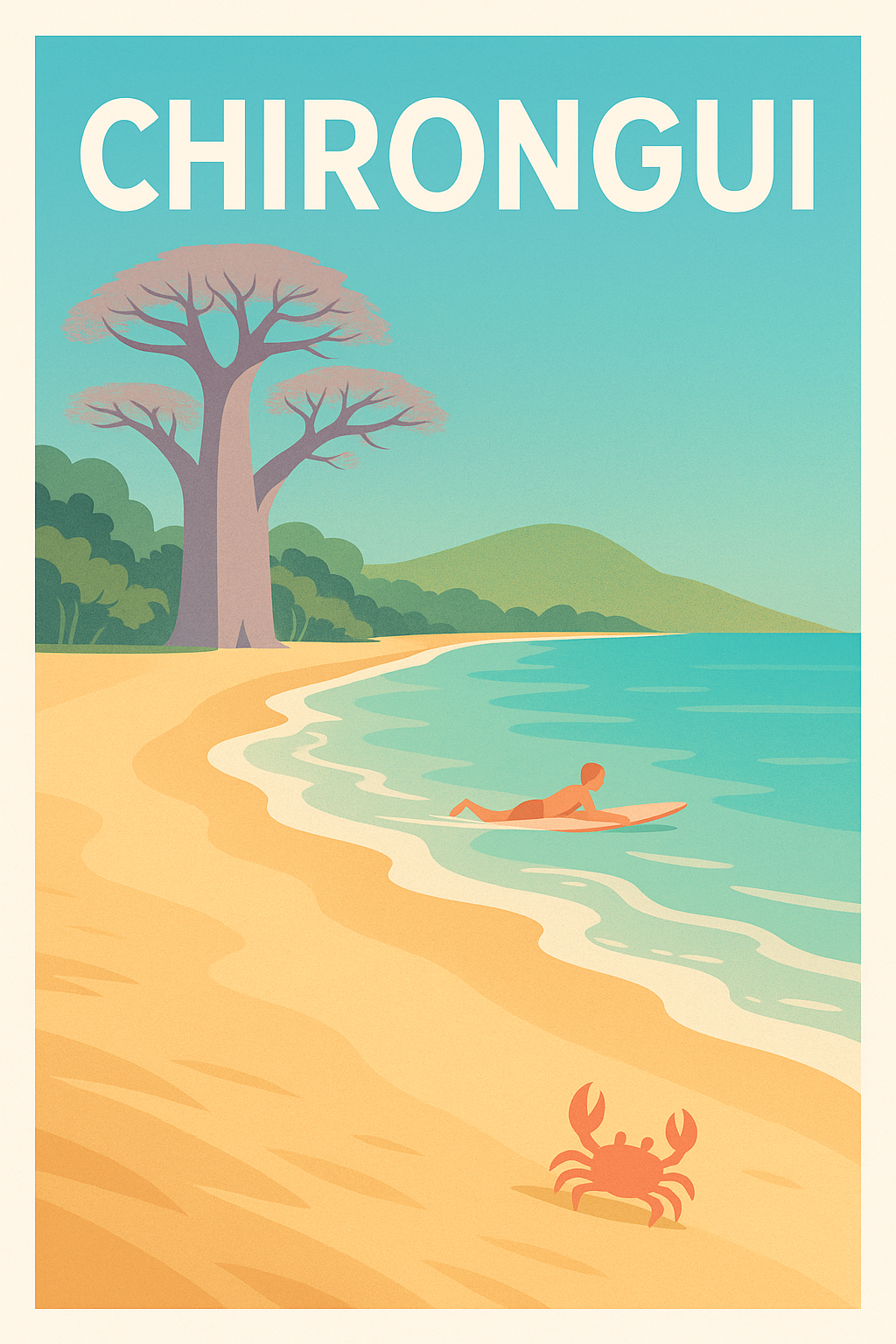 Affiche de Chirongui - Évasion tropicale sur la plage