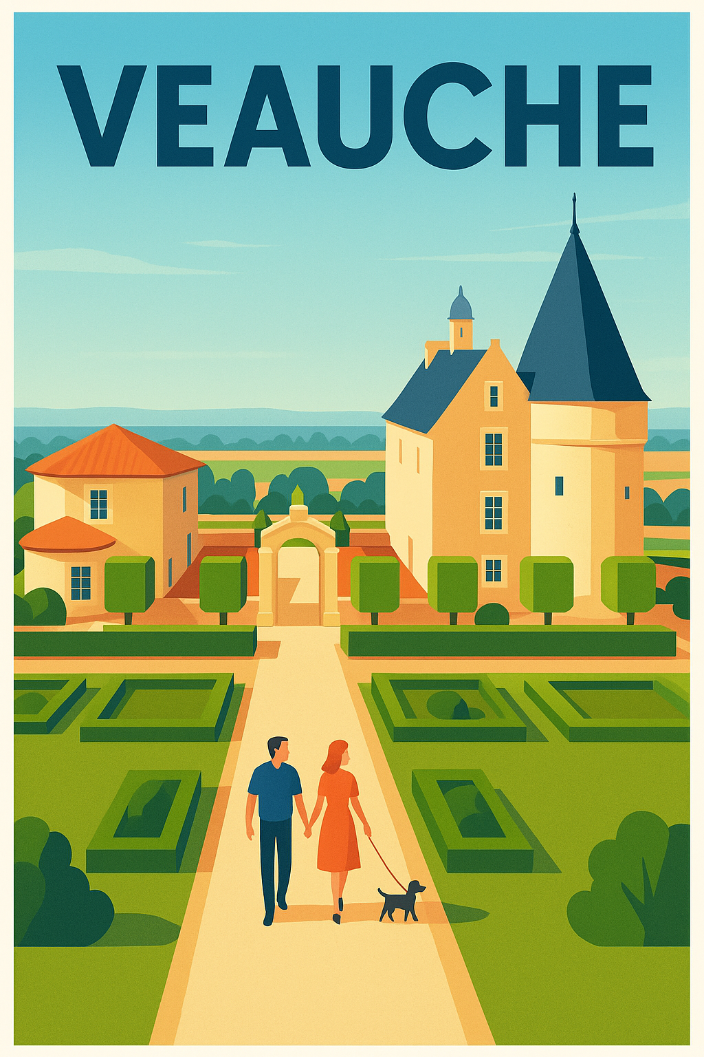 Affiche de Veauche - Promenade romantique et patrimoine en harmonie