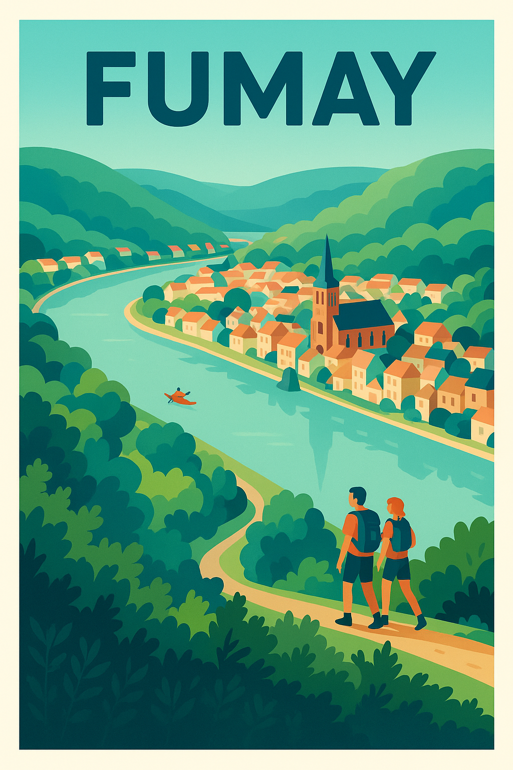 Affiche de Fumay - Escapade nature au cœur des Ardennes