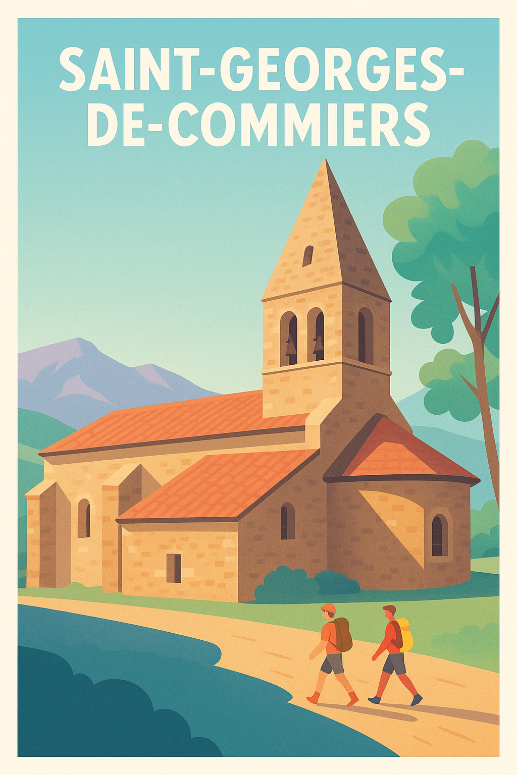 Affiche de Saint-Georges-de-Commiers - Le charme authentique du patrimoine local