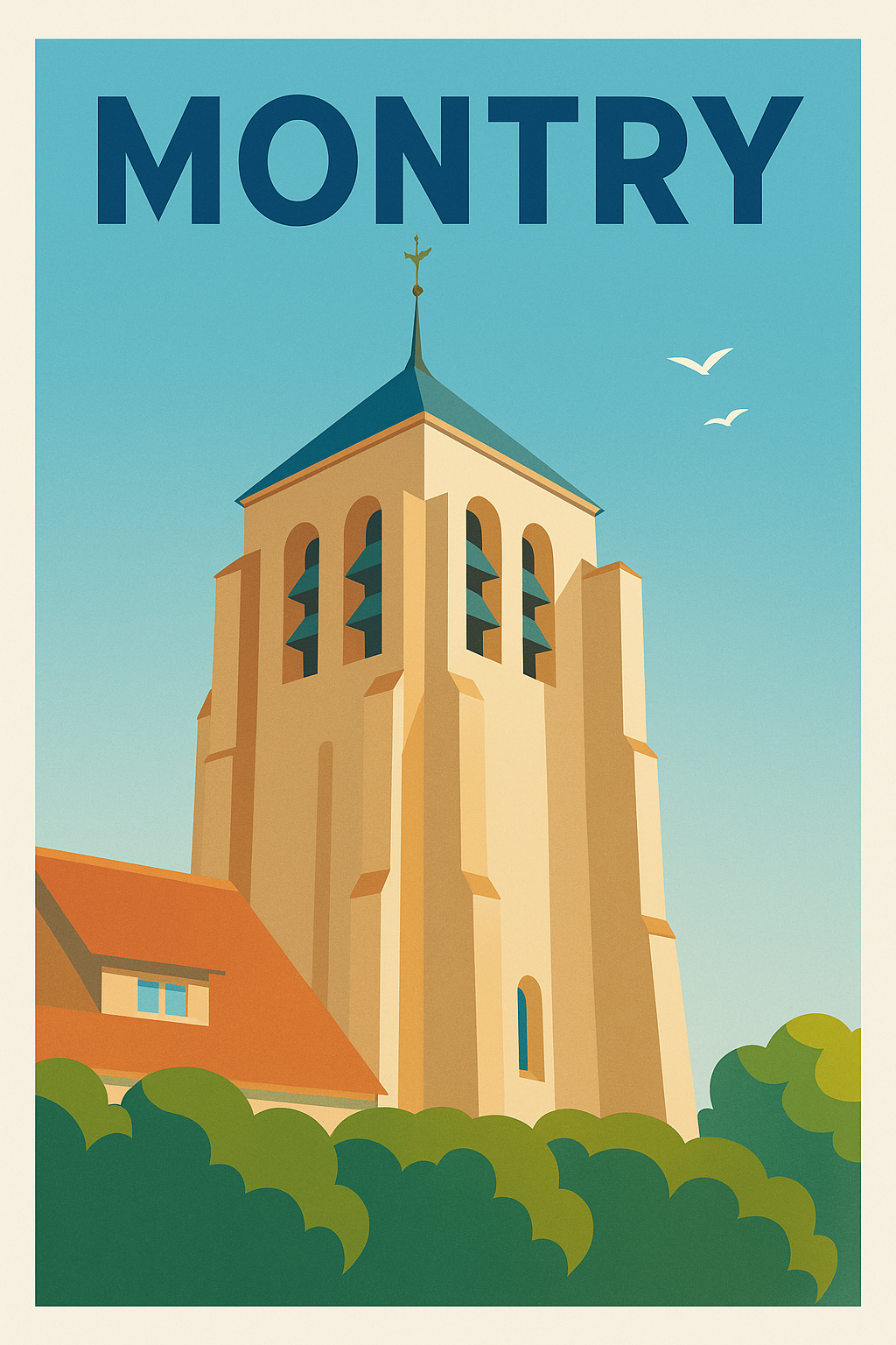 Affiche de Montry - Élégance architecturale et sérénité