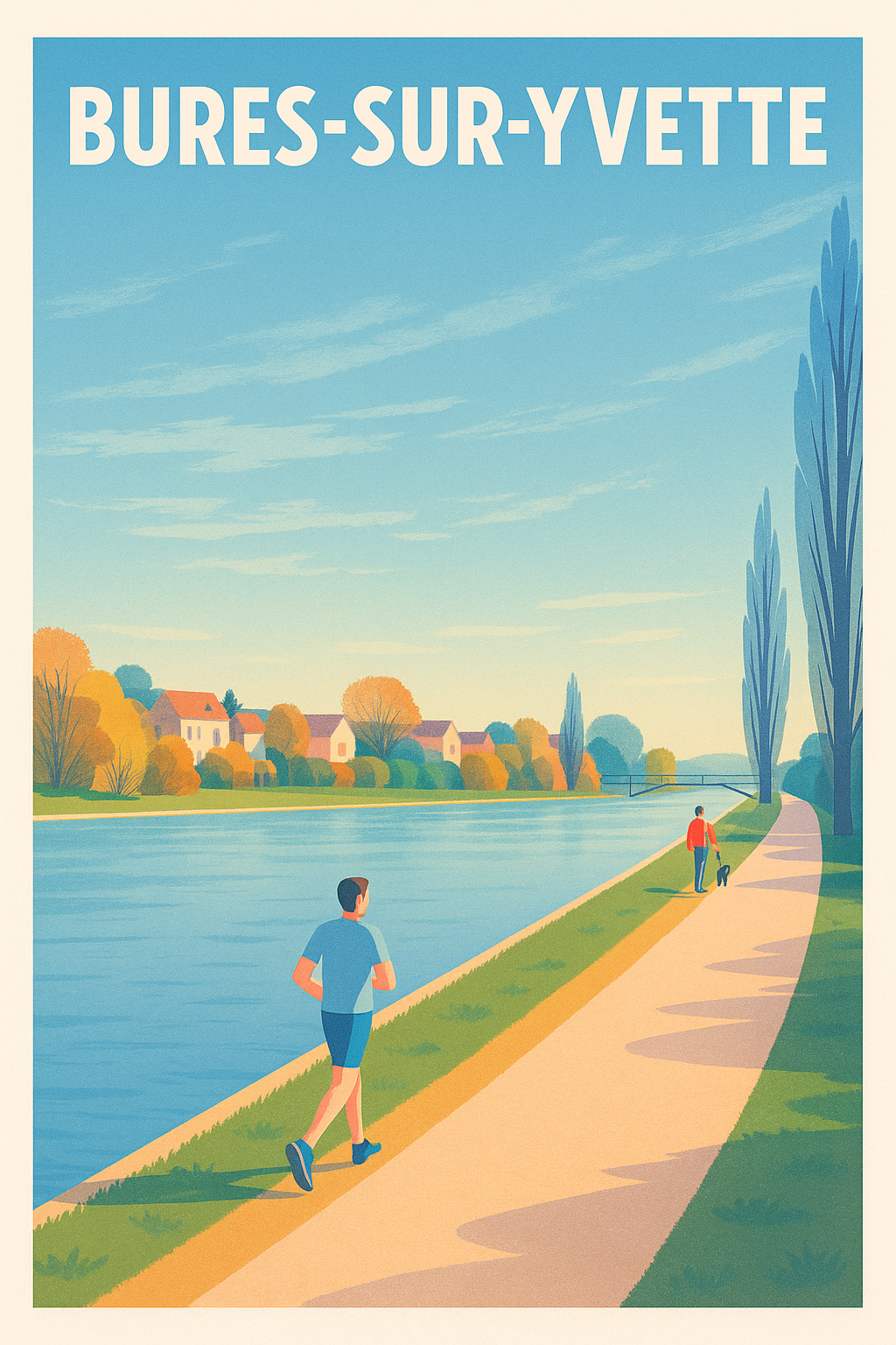 Affiche de Bures-sur-Yvette - Sérénité au fil de l'eau