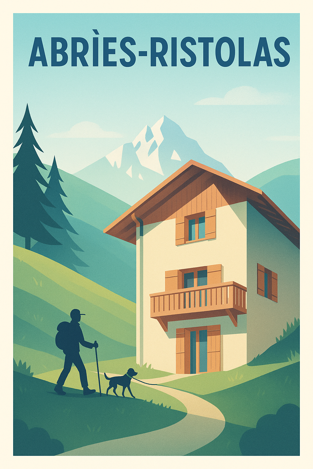 Affiche de Abriès-Ristolas - L'appel des montagnes alpines