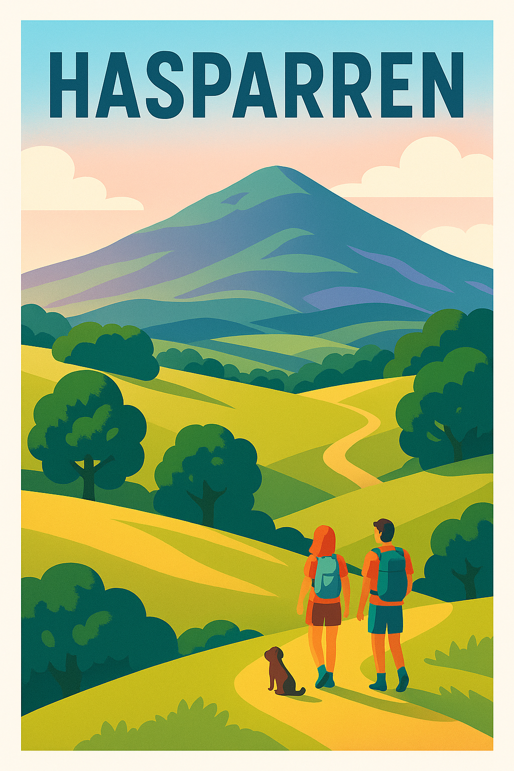 Affiche de Hasparren - Évasion nature au cœur du Pays Basque