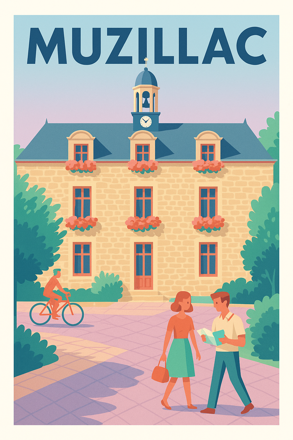 Affiche de Muzillac - Charme et douceur au cœur de la Bretagne