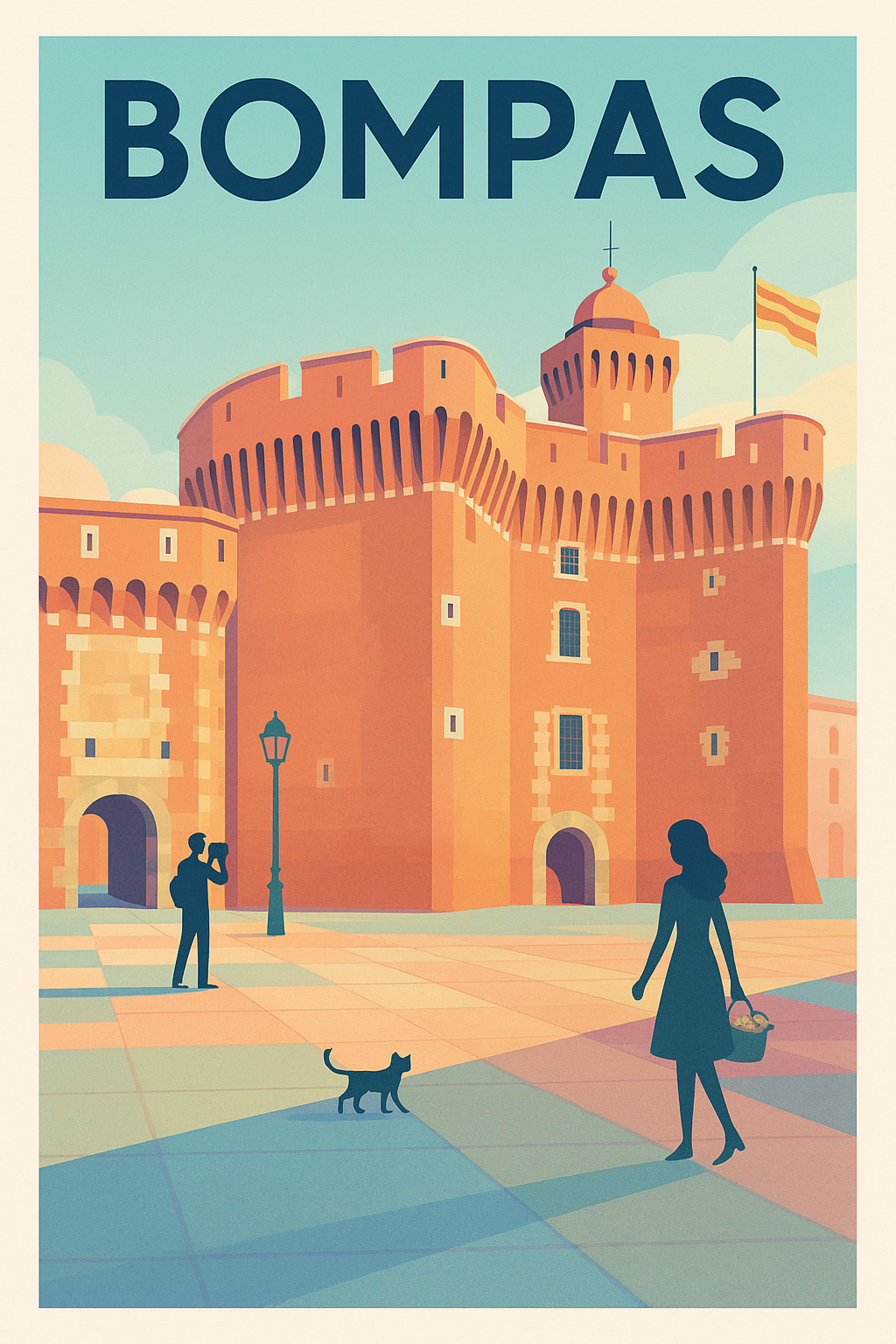 Affiche de Bompas - Le charme historique et coloré de la cité